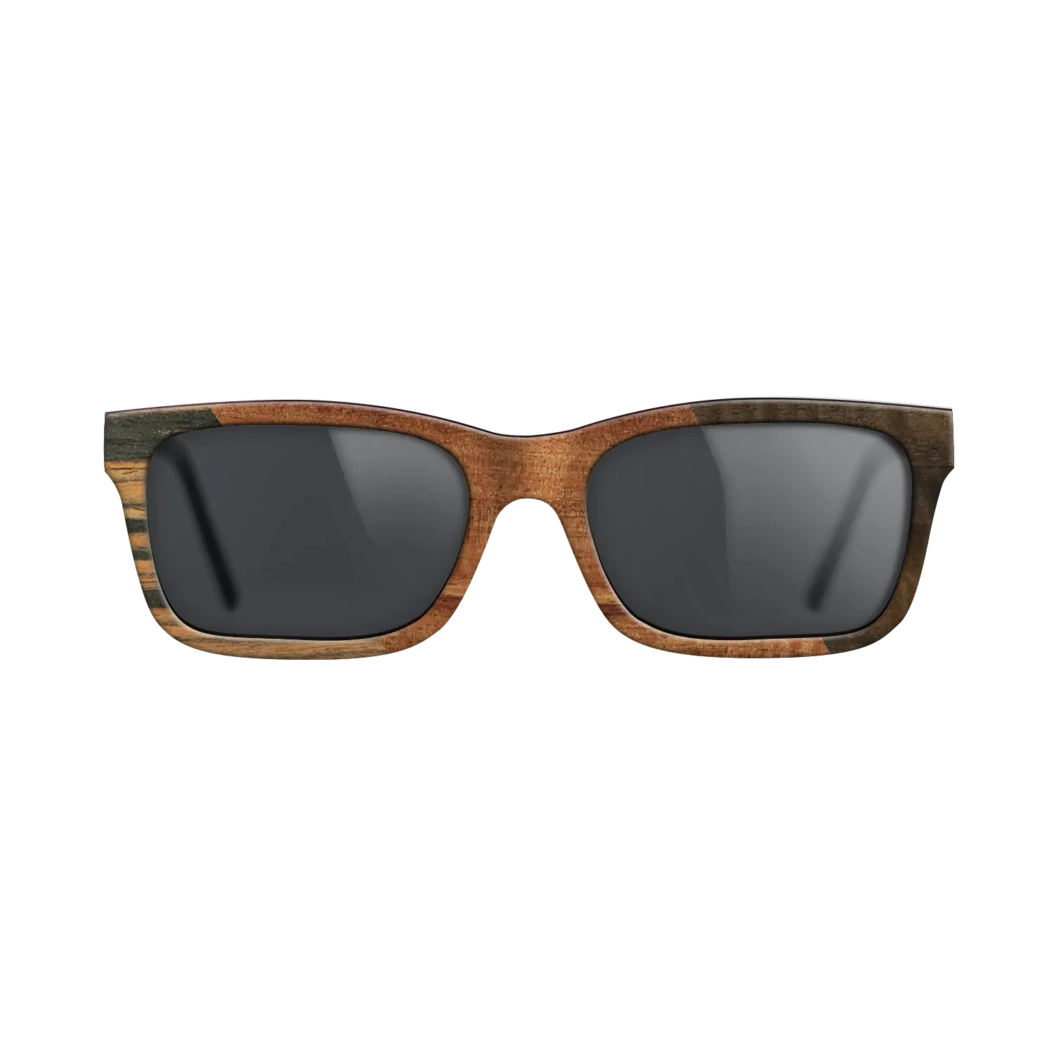Walnut Burl,Italian Ebony,Koa,Fumed Eucalyptus: Angle Cut - The Sage - Rectangle - 915 - SIRIS wood optic