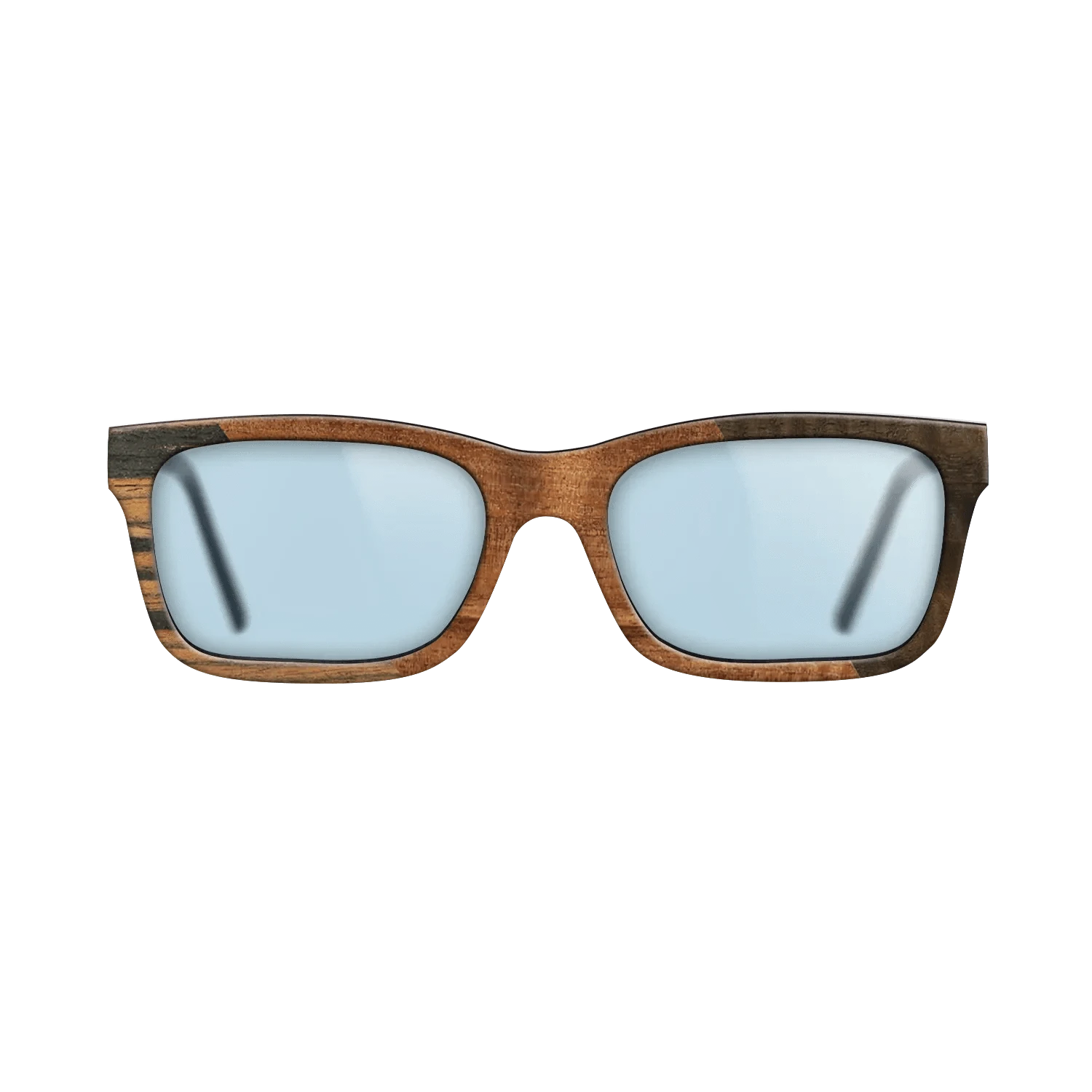 Walnut Burl,Italian Ebony,Koa,Fumed Eucalyptus: Angle Cut - The Sage - Rectangle - 915 - SIRIS wood optic