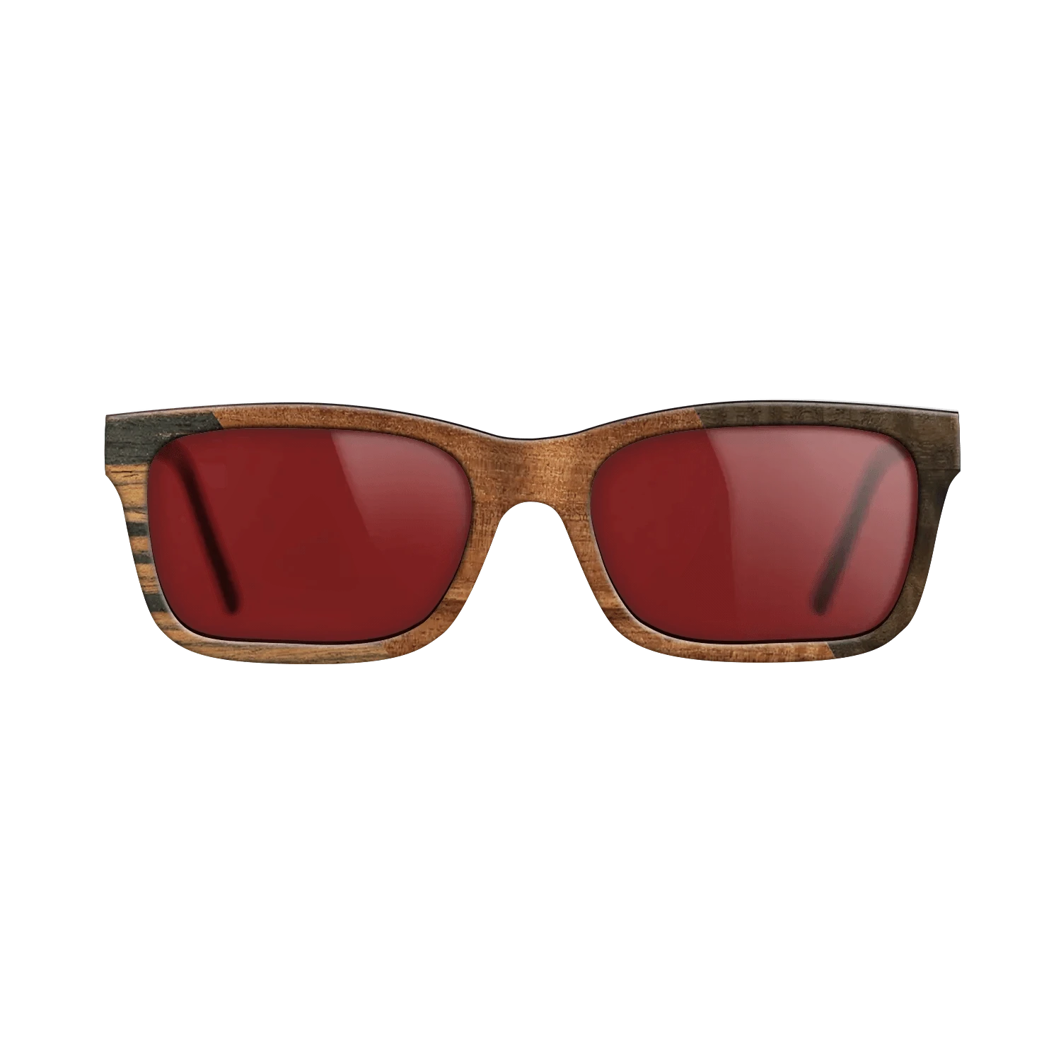 Walnut Burl,Italian Ebony,Koa,Fumed Eucalyptus: Angle Cut - The Sage - Rectangle - 915 - SIRIS wood optic