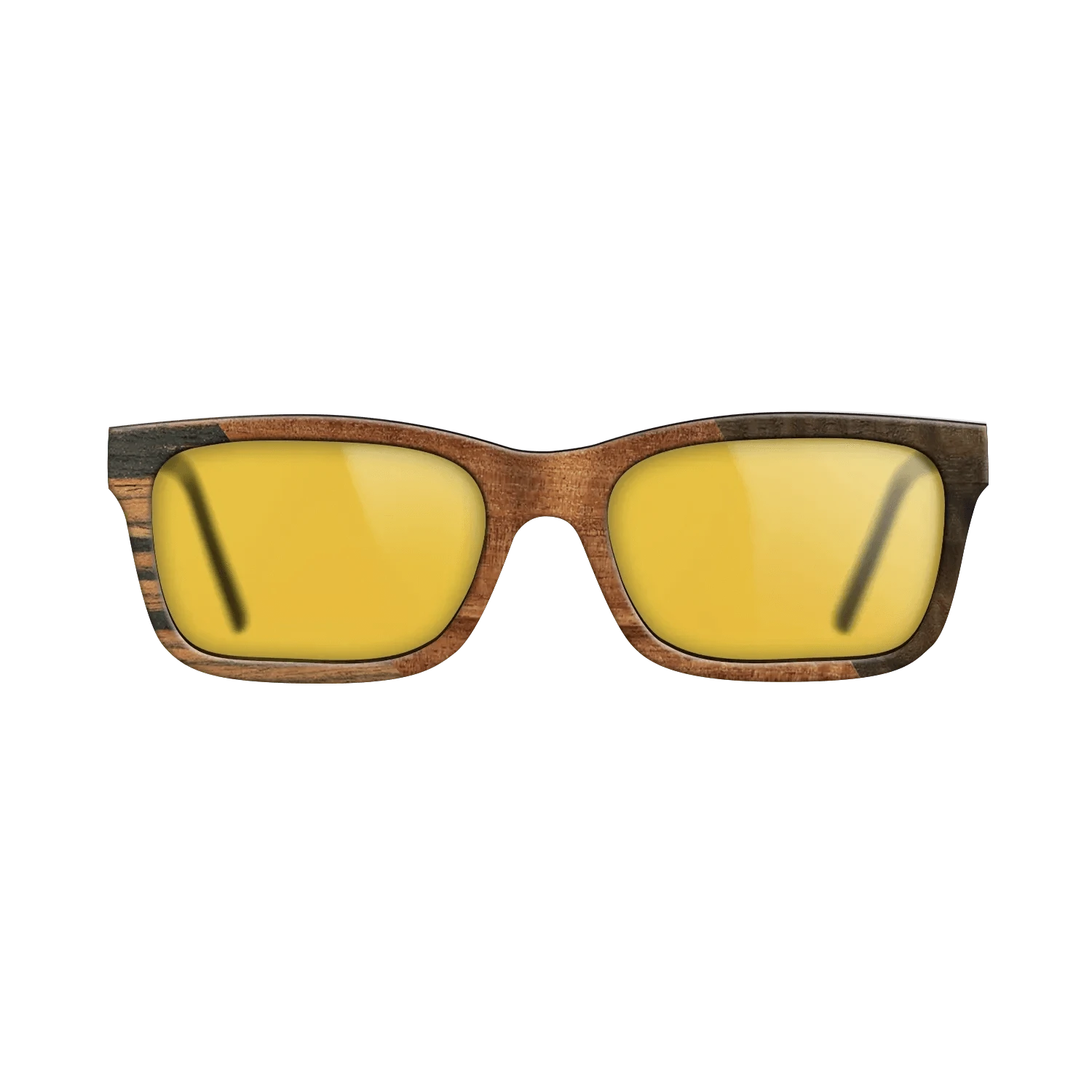 Walnut Burl,Italian Ebony,Koa,Fumed Eucalyptus: Angle Cut - The Sage - Rectangle - 915 - SIRIS wood optic