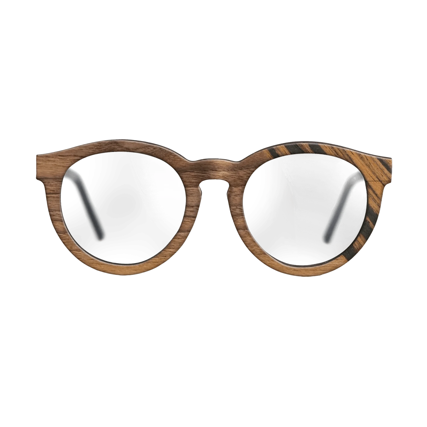 Walnut Claro Light,Italian Ebony: Dicut - The Rebel - Round - 952 - SIRIS wood optic