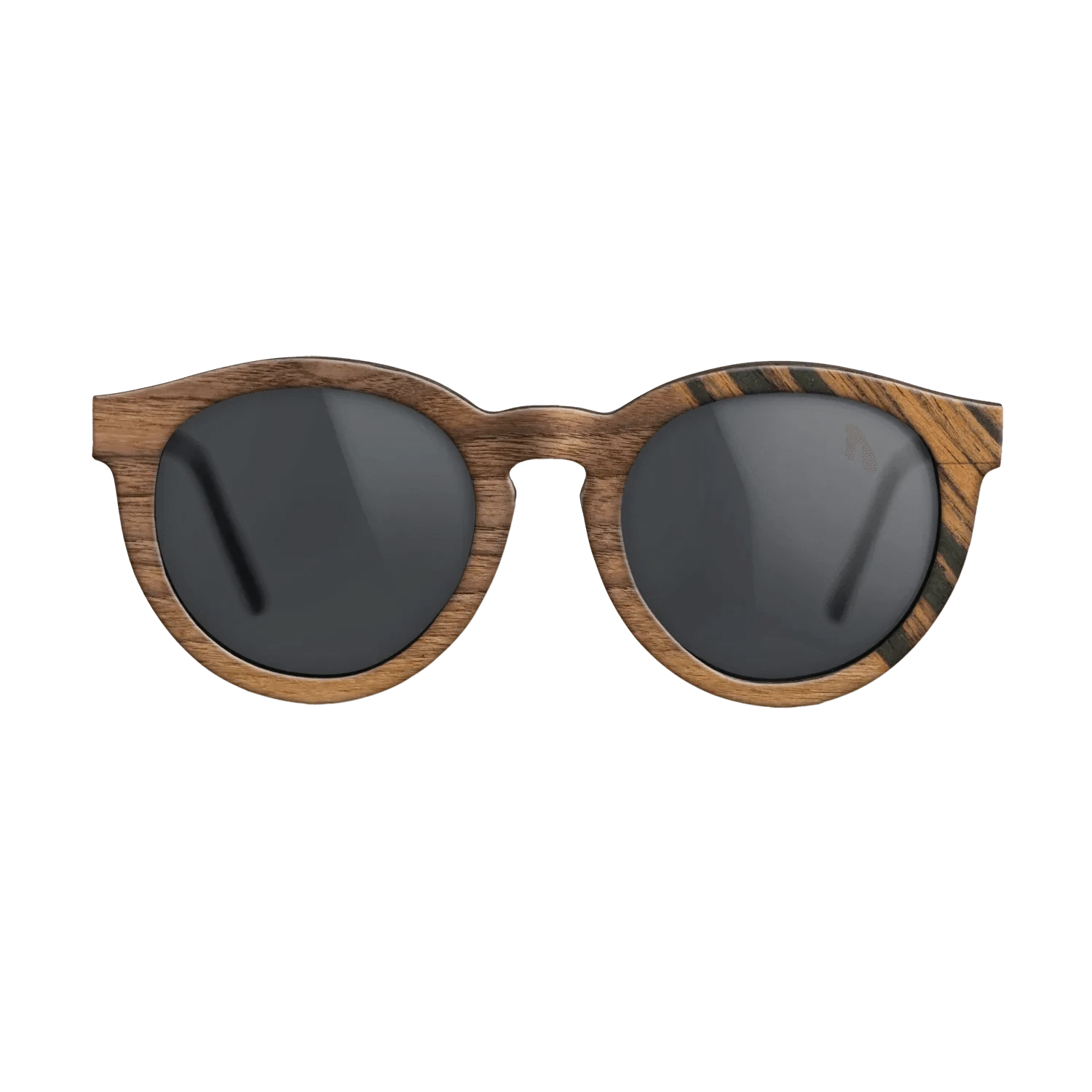 Walnut Claro Light,Italian Ebony: Dicut - The Rebel - Round - 952 - SIRIS wood optic