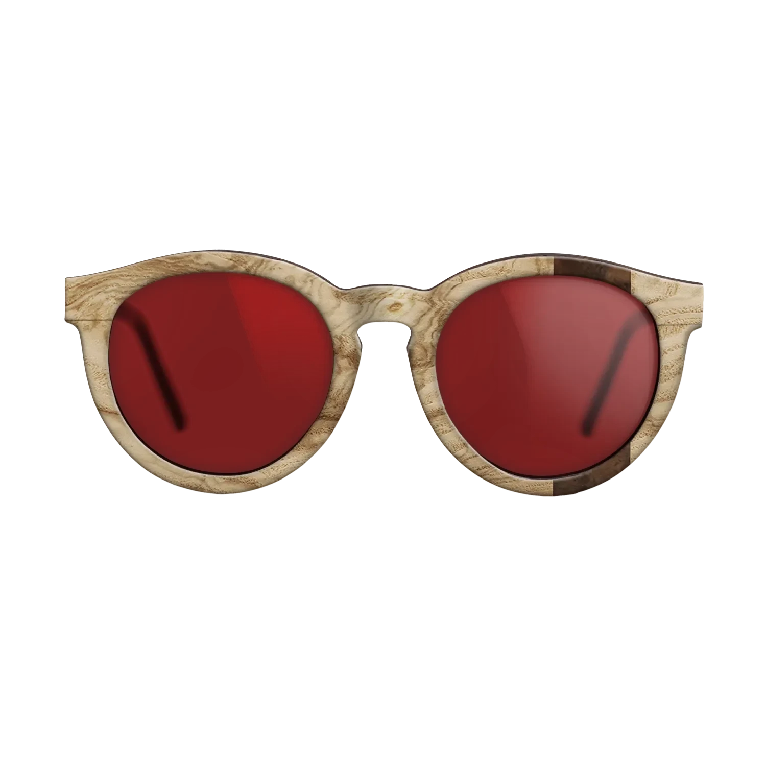 Olive Burl,Walnut Burl: Wedge - The Rebel - Round - 1436 - SIRIS wood optic