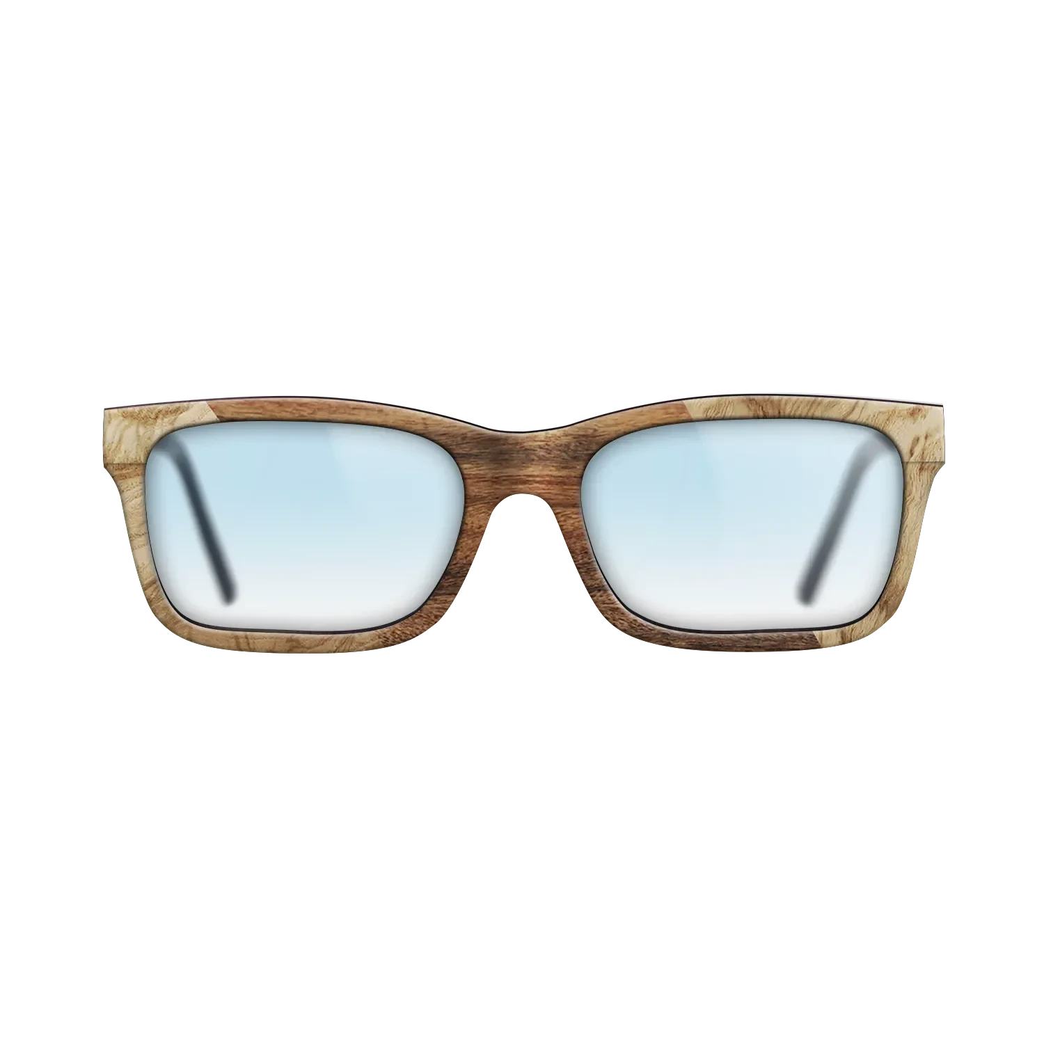 Kingwood,Olive Burl,Santos Rosewood Light: Angle Cut - The Sage - Rectangle - 907 - SIRIS wood optic