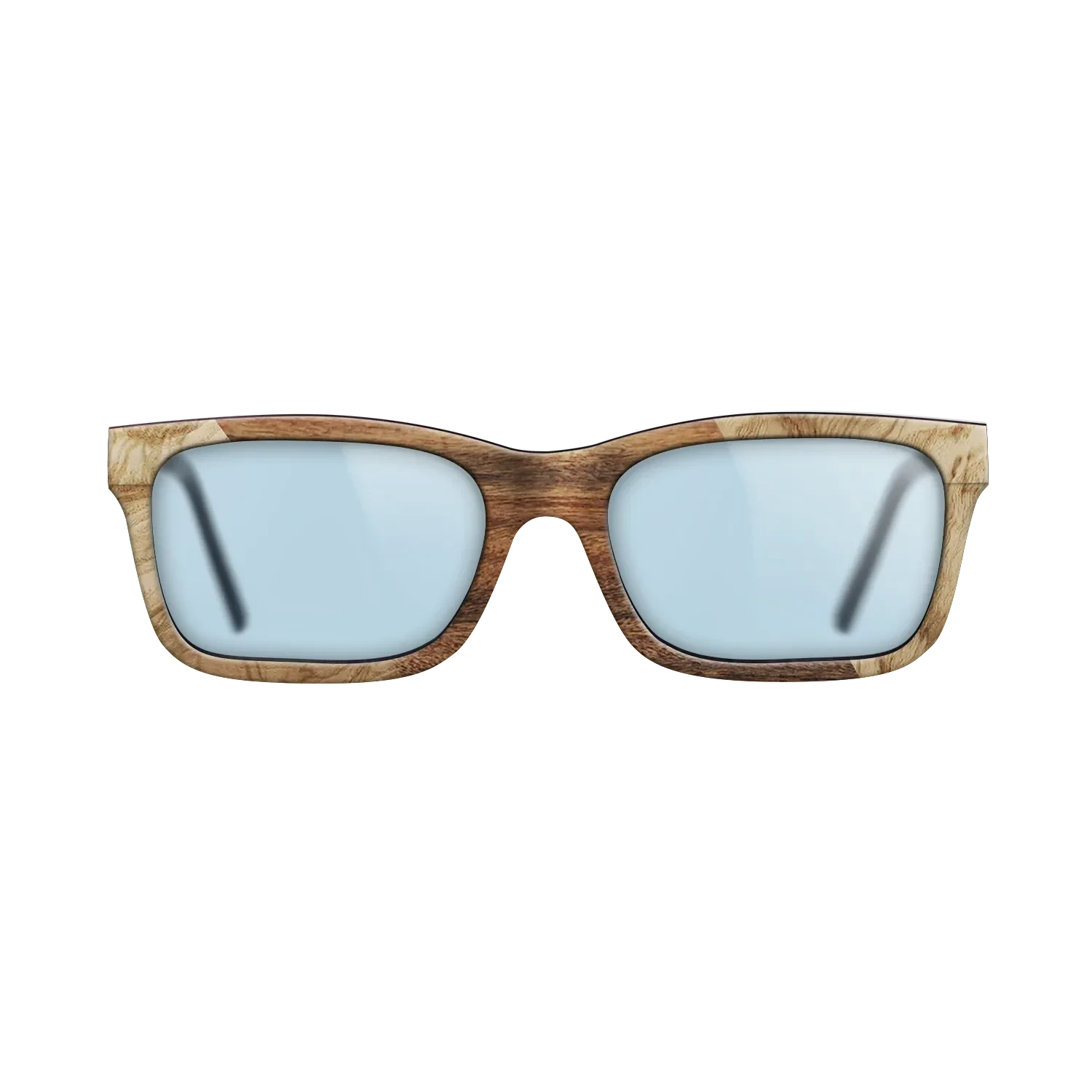 Kingwood,Olive Burl,Santos Rosewood Light: Angle Cut - The Sage - Rectangle - 907 - SIRIS wood optic