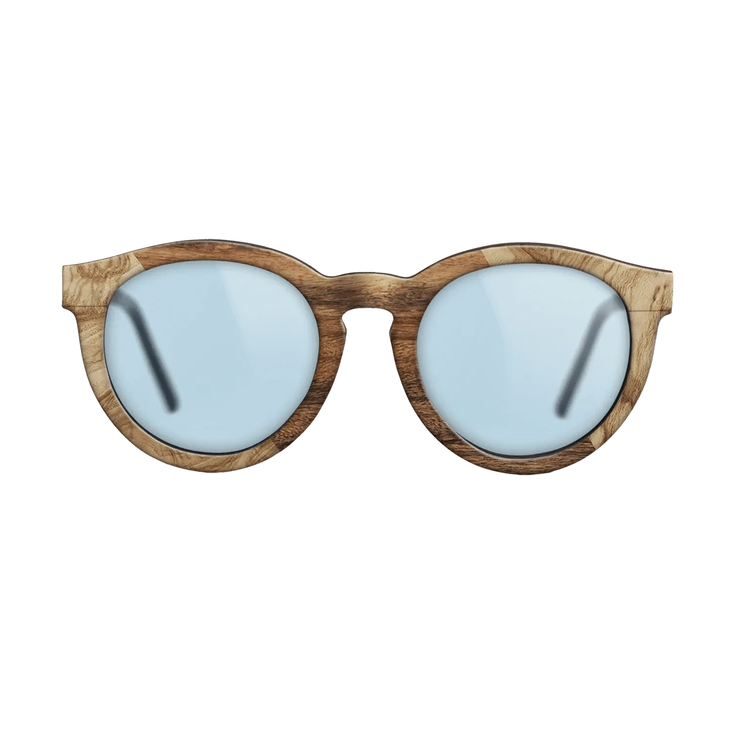 Kingwood,Olive Burl,Santos Rosewood Light: Angle Cut - The Rebel - Round - 907 - SIRIS wood optic