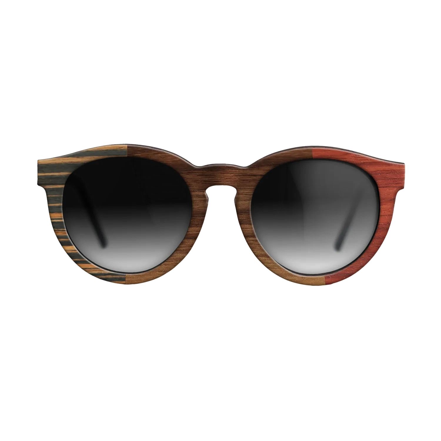 Walnut Claro Dark,Italian Ebony,Poplar Dyed: Red: Patch - The Rebel - Round - 932 - SIRIS wood optic