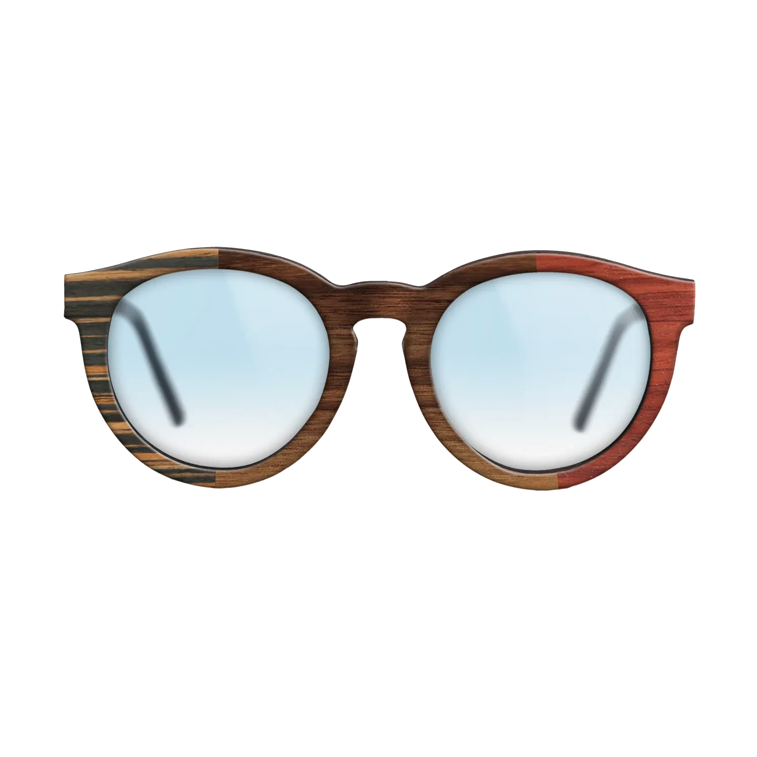 Walnut Claro Dark,Italian Ebony,Poplar Dyed: Red: Patch - The Rebel - Round - 932 - SIRIS wood optic