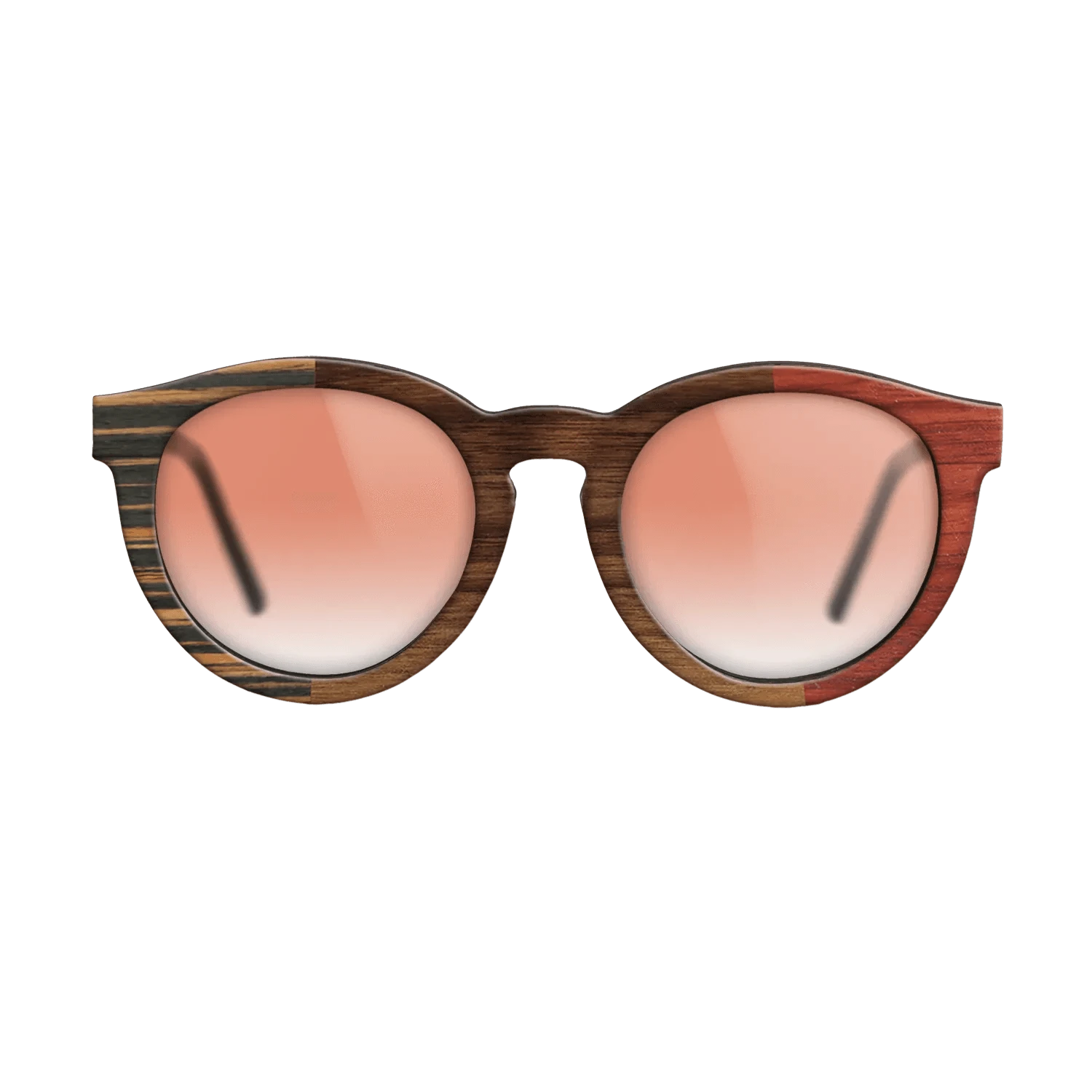 Walnut Claro Dark,Italian Ebony,Poplar Dyed: Red: Patch - The Rebel - Round - 932 - SIRIS wood optic