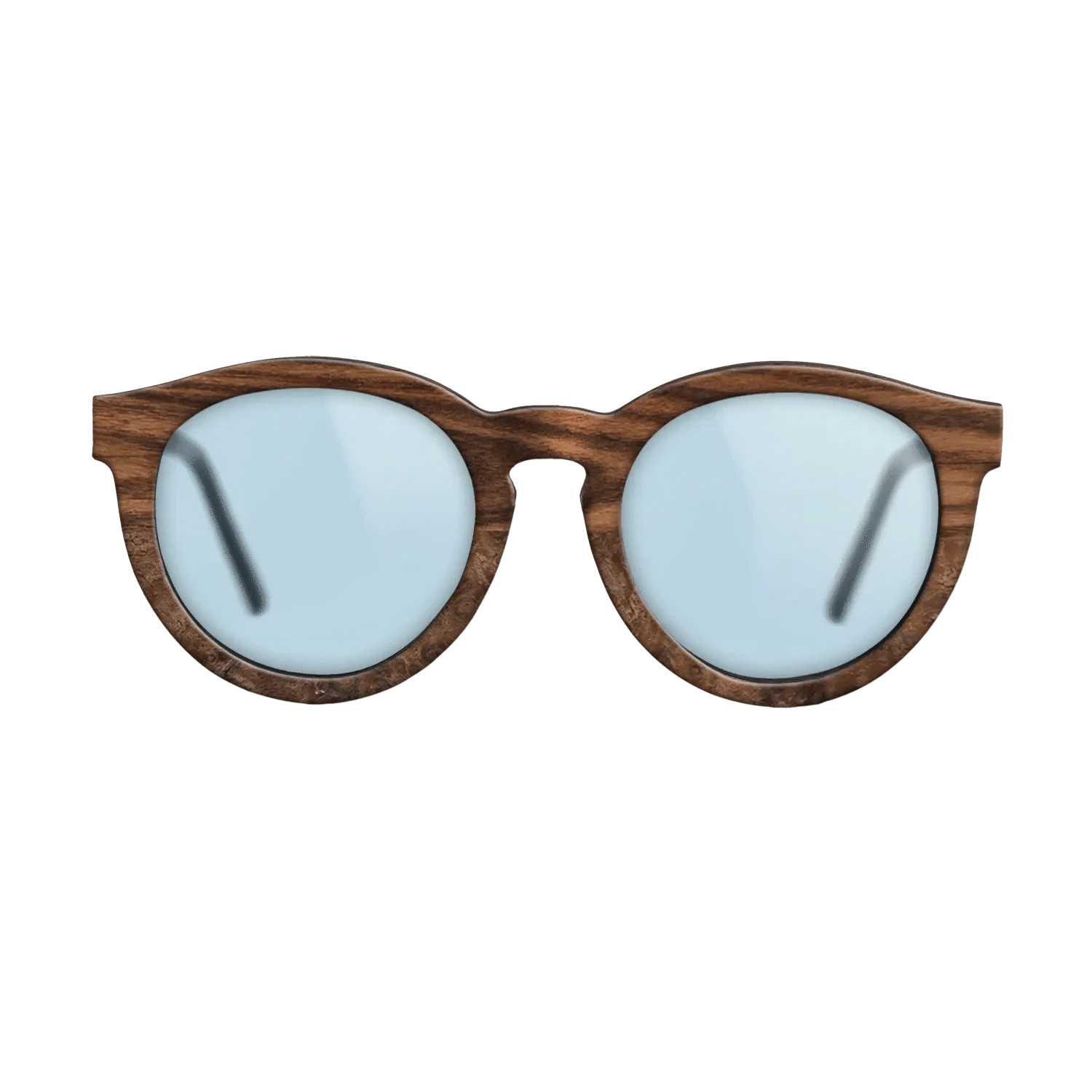 Walnut: Straight Grain,Santos Rosewood Dark,Walnut Claro Light,Walnut Burl: Single Cut - The Rebel - Round - 2066 - SIRIS wood optic