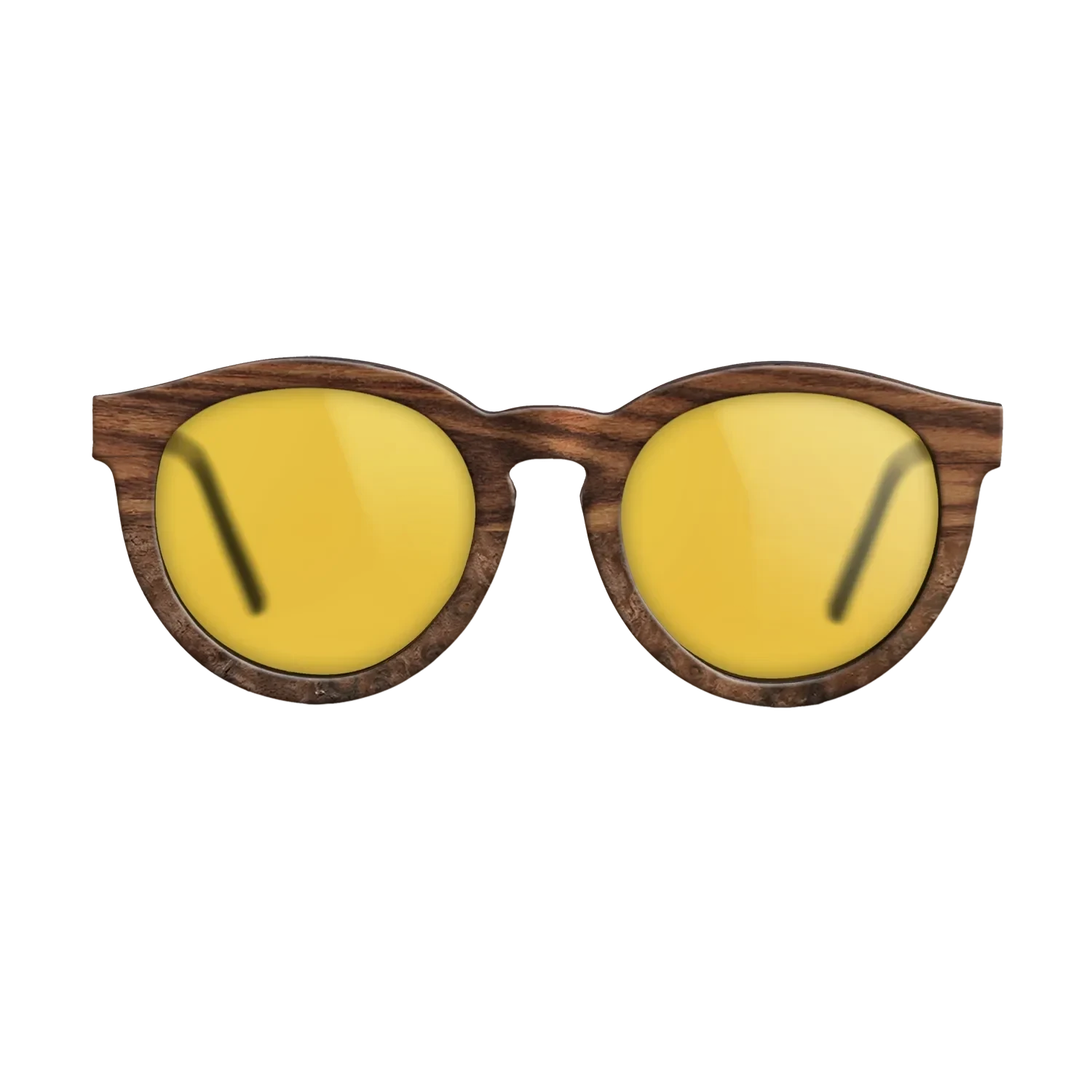 Walnut: Straight Grain,Santos Rosewood Dark,Walnut Claro Light,Walnut Burl: Single Cut - The Rebel - Round - 2066 - SIRIS wood optic