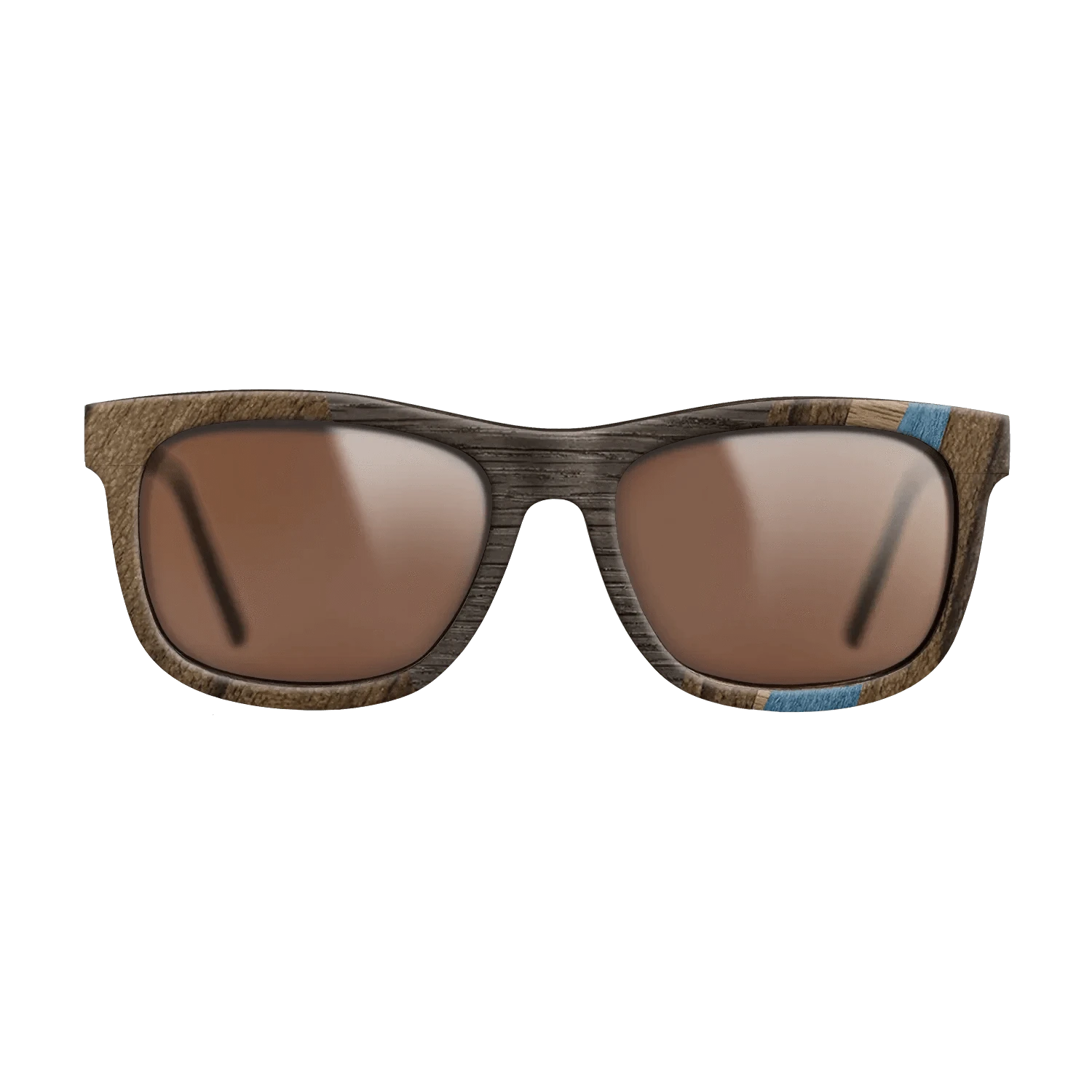 Poplar Dyed: Blue Denim,Walnut: Straight Grain,Ziricote Dark Quartered,Bocote,Fumed Oak: Angle Cut - The Hero - Square - 1060 - SIRIS wood optic