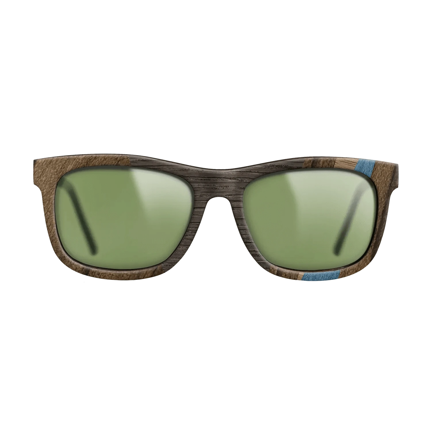 Poplar Dyed: Blue Denim,Walnut: Straight Grain,Ziricote Dark Quartered,Bocote,Fumed Oak: Angle Cut - The Hero - Square - 1060 - SIRIS wood optic