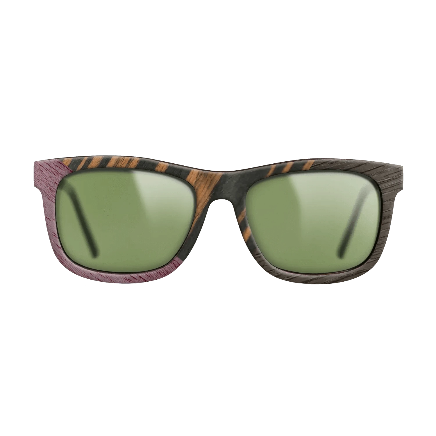 Italian Ebony,Purpleheart,Fumed Oak: Angle Cut - The Hero - Square - 1565 - SIRIS wood optic