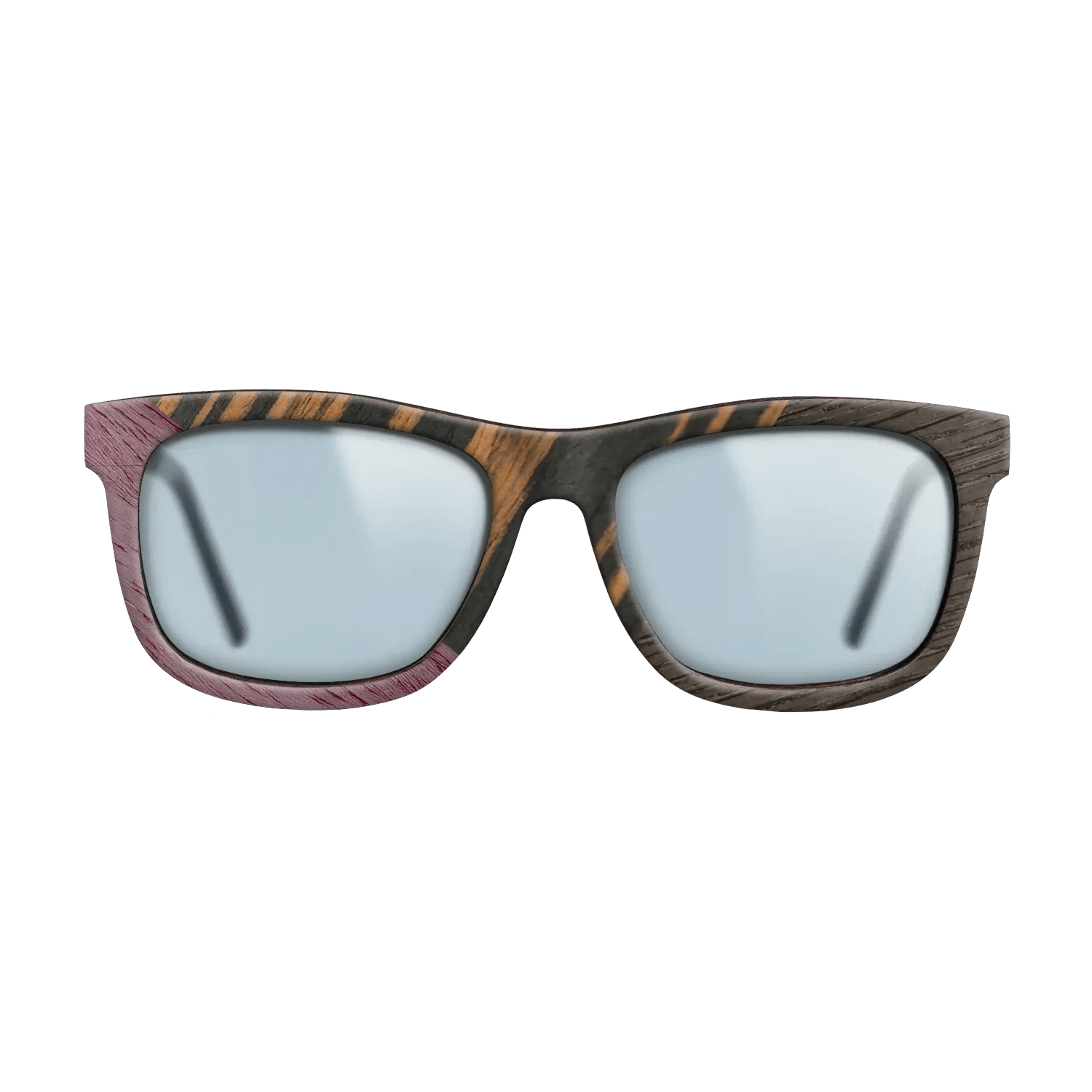 Italian Ebony,Purpleheart,Fumed Oak: Angle Cut - The Hero - Square - 1565 - SIRIS wood optic