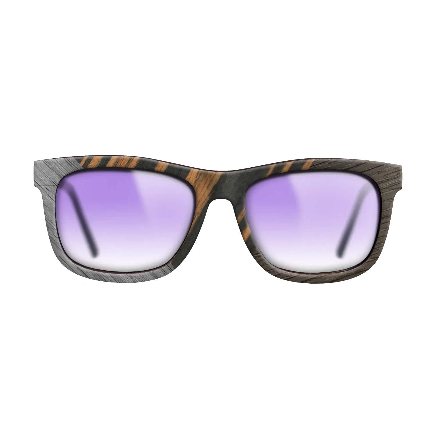 Koa,Fumed Oak,Purpleheart: Angle Cut - The Hero - Square - 1384 - SIRIS wood optic