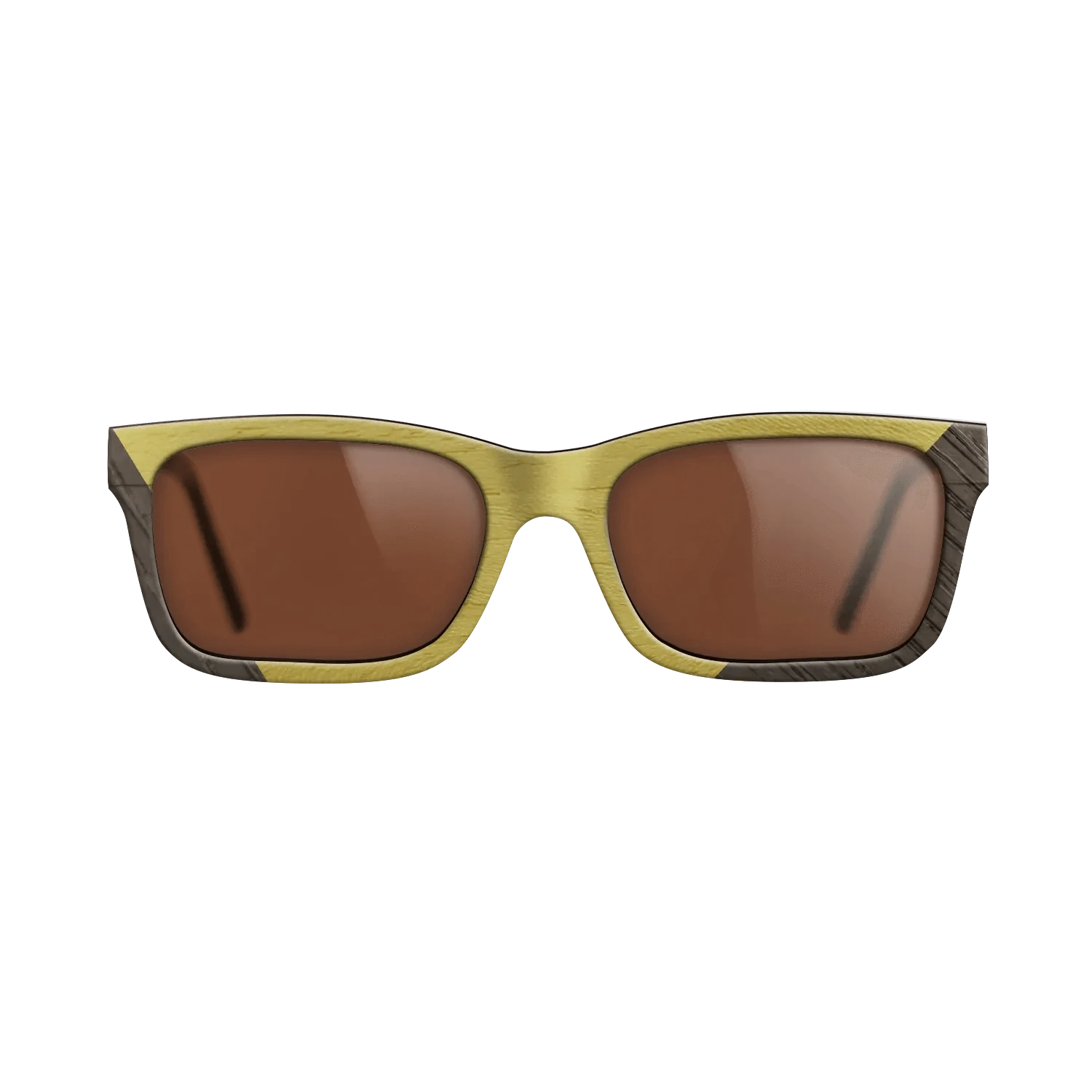 Koa,Fumed Oak,Poplar Dyed: Yellow: Angle Cut - The Sage - Rectangle - 1517 - SIRIS wood optic