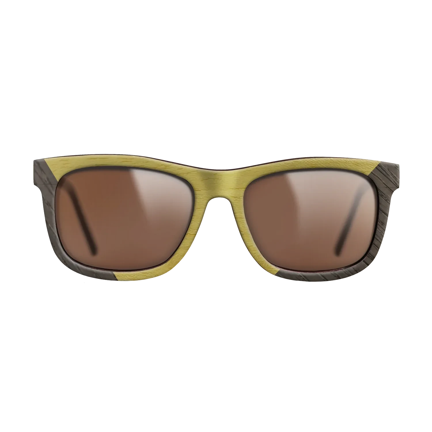 Koa,Fumed Oak,Poplar Dyed: Yellow: Angle Cut - The Hero - Square - 1517 - SIRIS wood optic