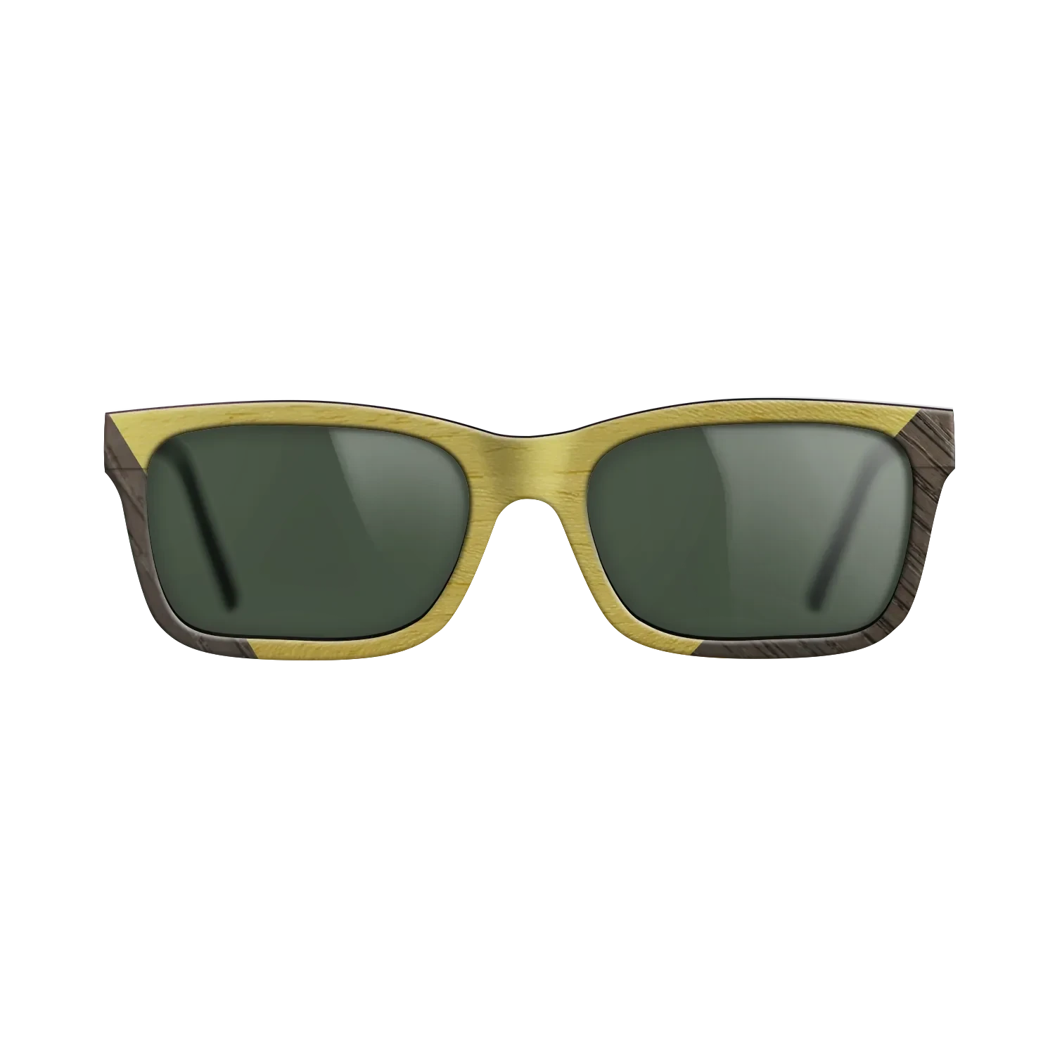 Koa,Fumed Oak,Poplar Dyed: Yellow: Angle Cut - The Sage - Rectangle - 1517 - SIRIS wood optic