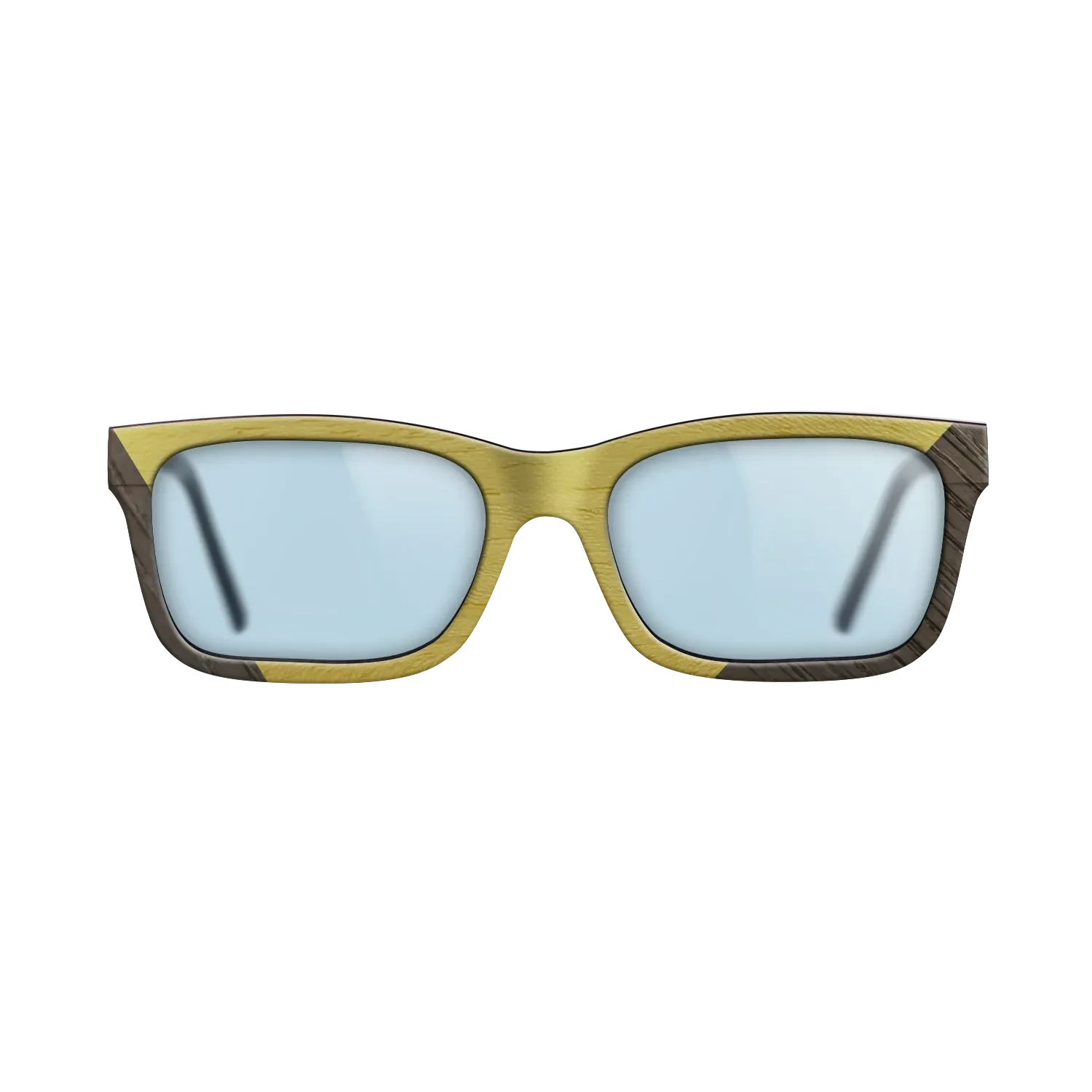Koa,Fumed Oak,Poplar Dyed: Yellow: Angle Cut - The Sage - Rectangle - 1517 - SIRIS wood optic