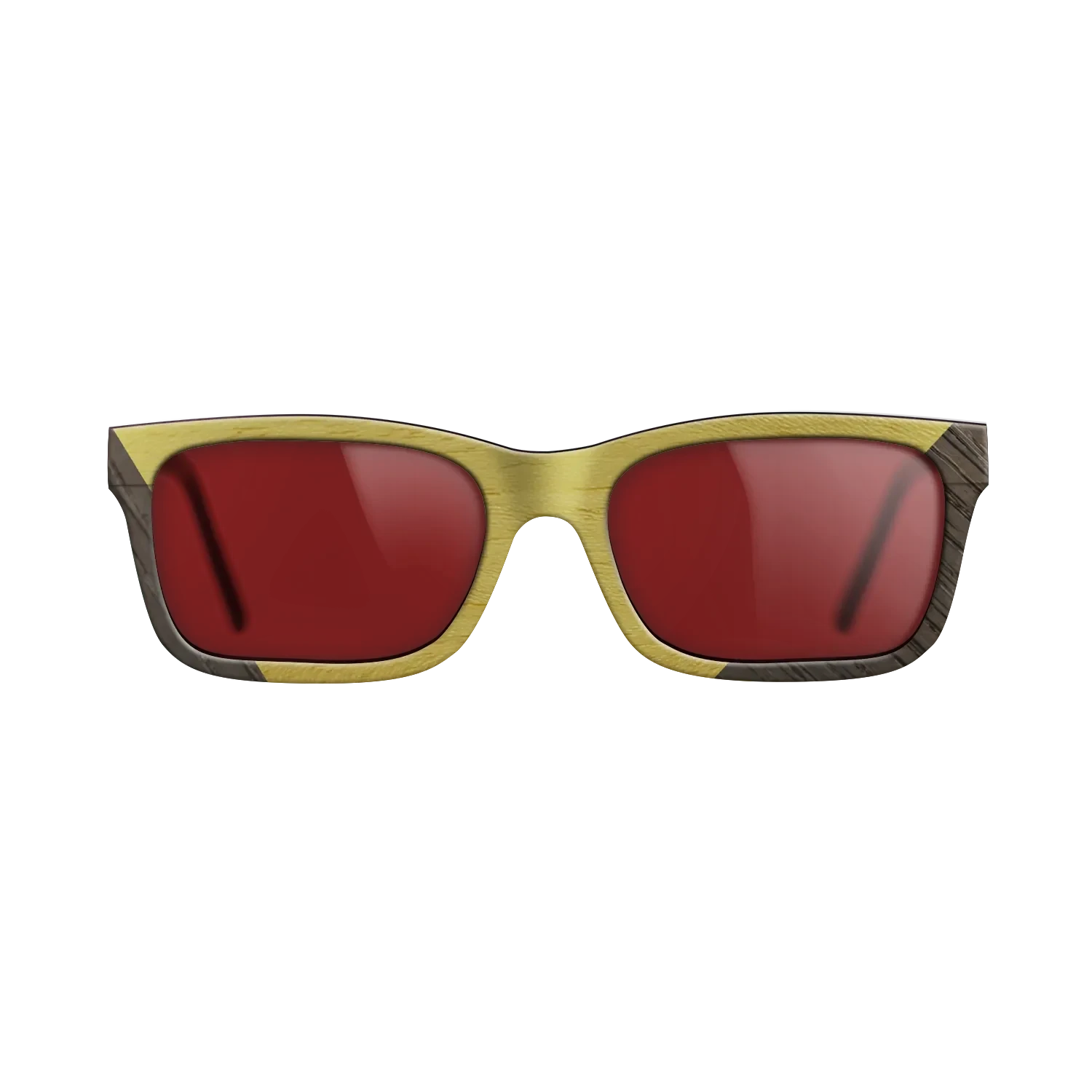 Koa,Fumed Oak,Poplar Dyed: Yellow: Angle Cut - The Sage - Rectangle - 1517 - SIRIS wood optic