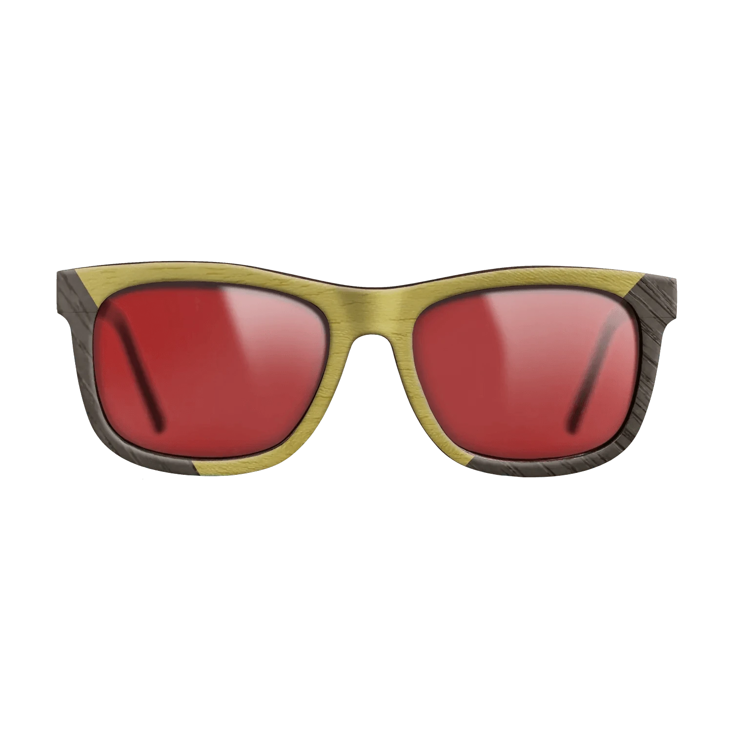 Koa,Fumed Oak,Poplar Dyed: Yellow: Angle Cut - The Hero - Square - 1517 - SIRIS wood optic