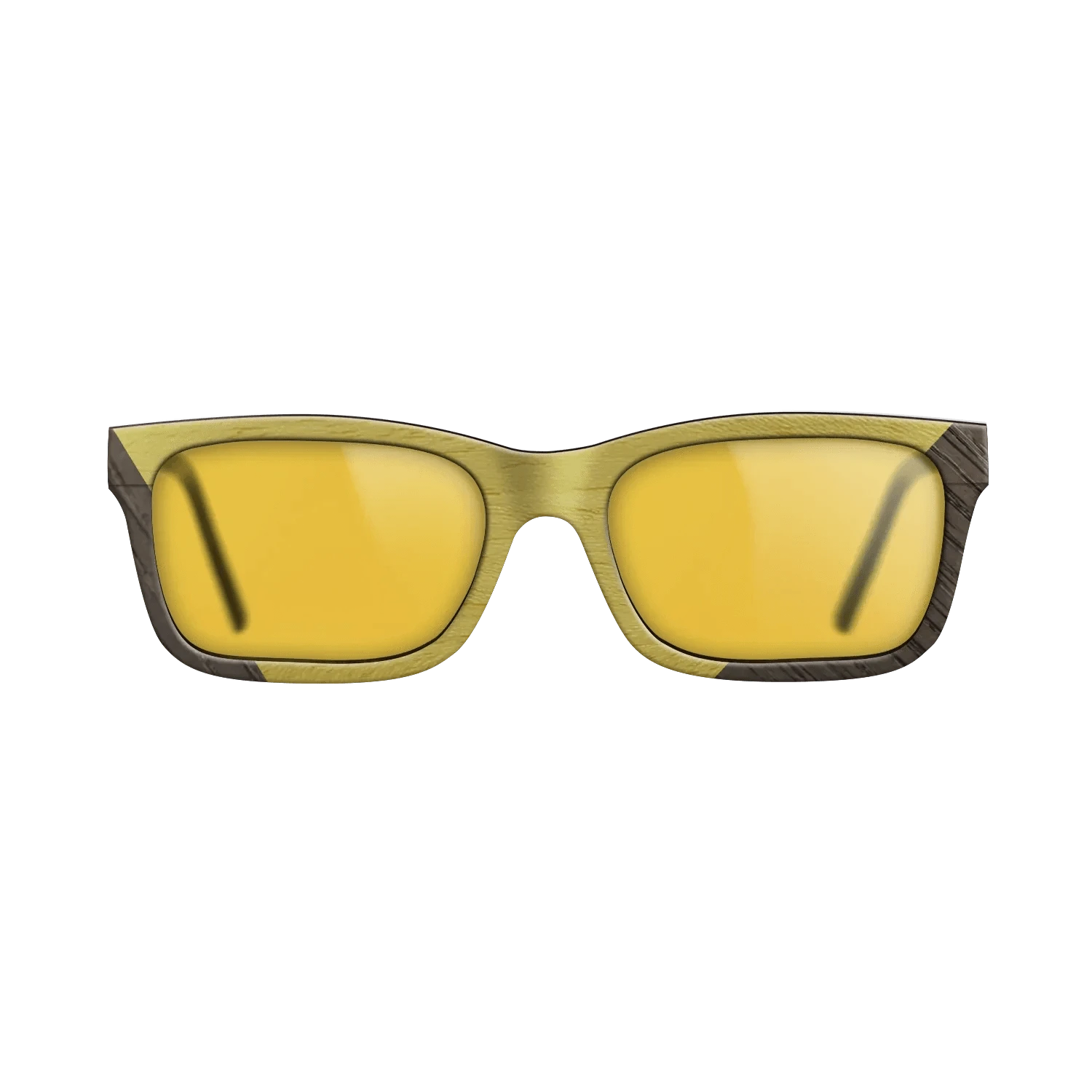Koa,Fumed Oak,Poplar Dyed: Yellow: Angle Cut - The Sage - Rectangle - 1517 - SIRIS wood optic