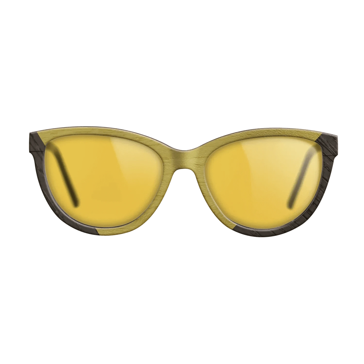 Koa,Fumed Oak,Poplar Dyed: Yellow: Angle Cut - The Maiden - Cat - 1517 - SIRIS wood optic
