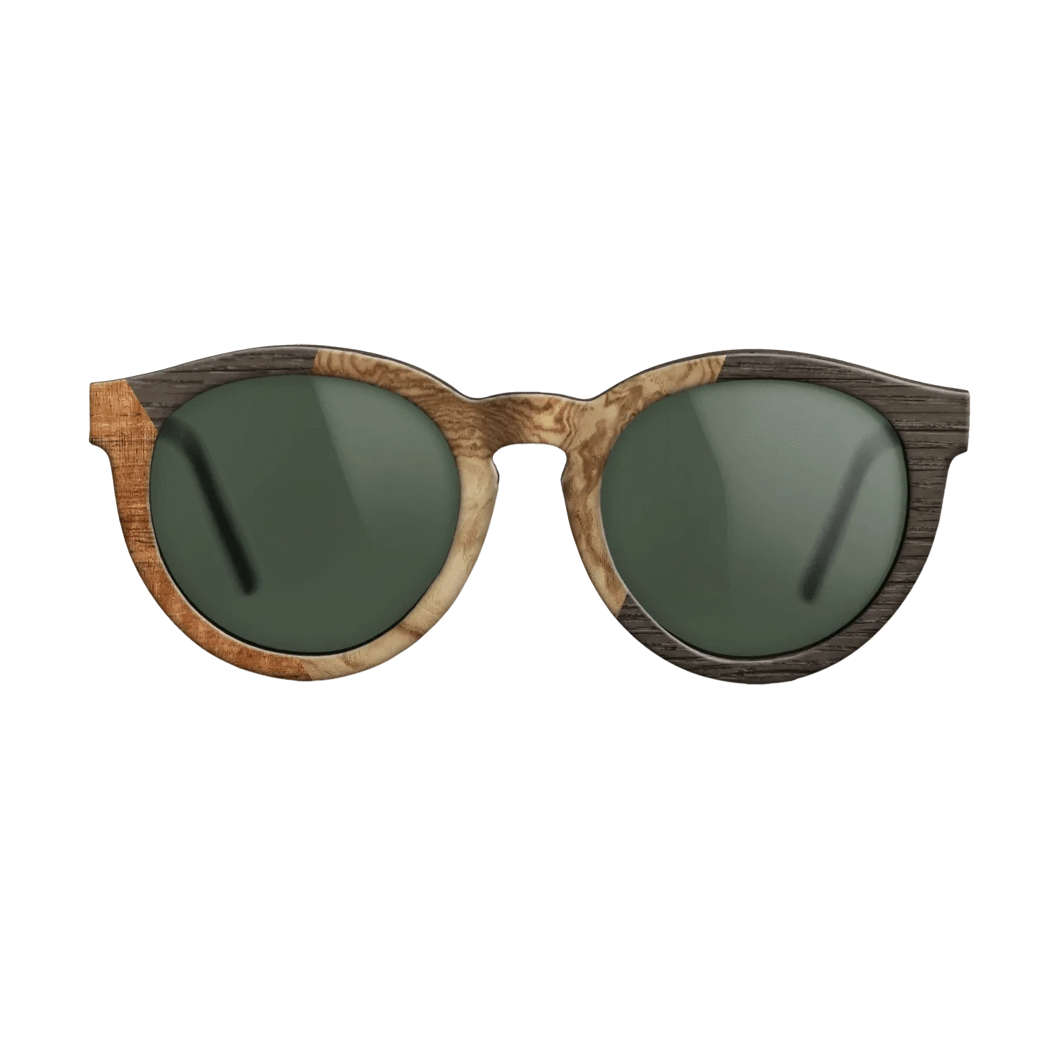 Koa,Olive Burl,Fumed Oak: Bauhaus - The Rebel - Round - 1598 - SIRIS wood optic