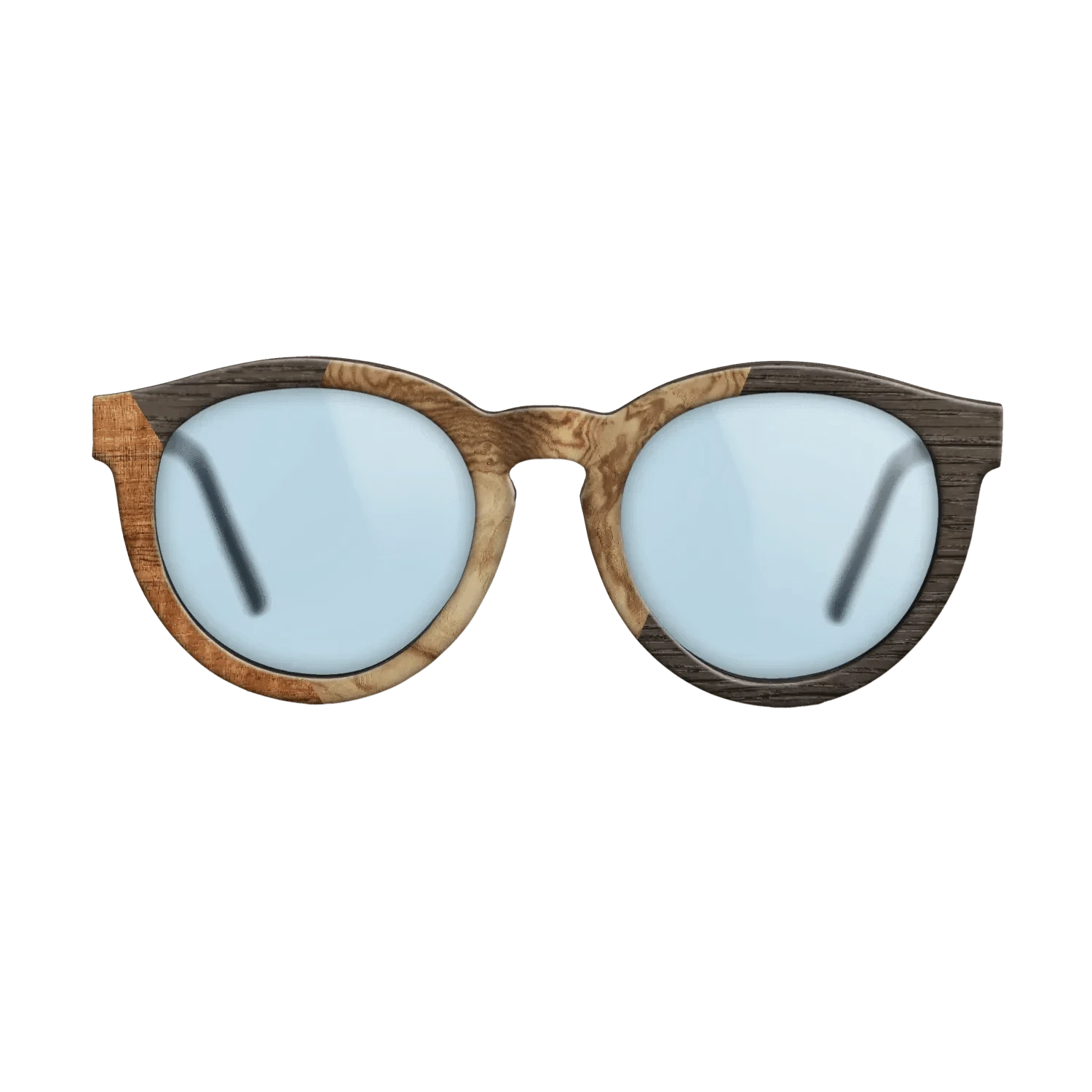 Koa,Olive Burl,Fumed Oak: Bauhaus - The Rebel - Round - 1598 - SIRIS wood optic