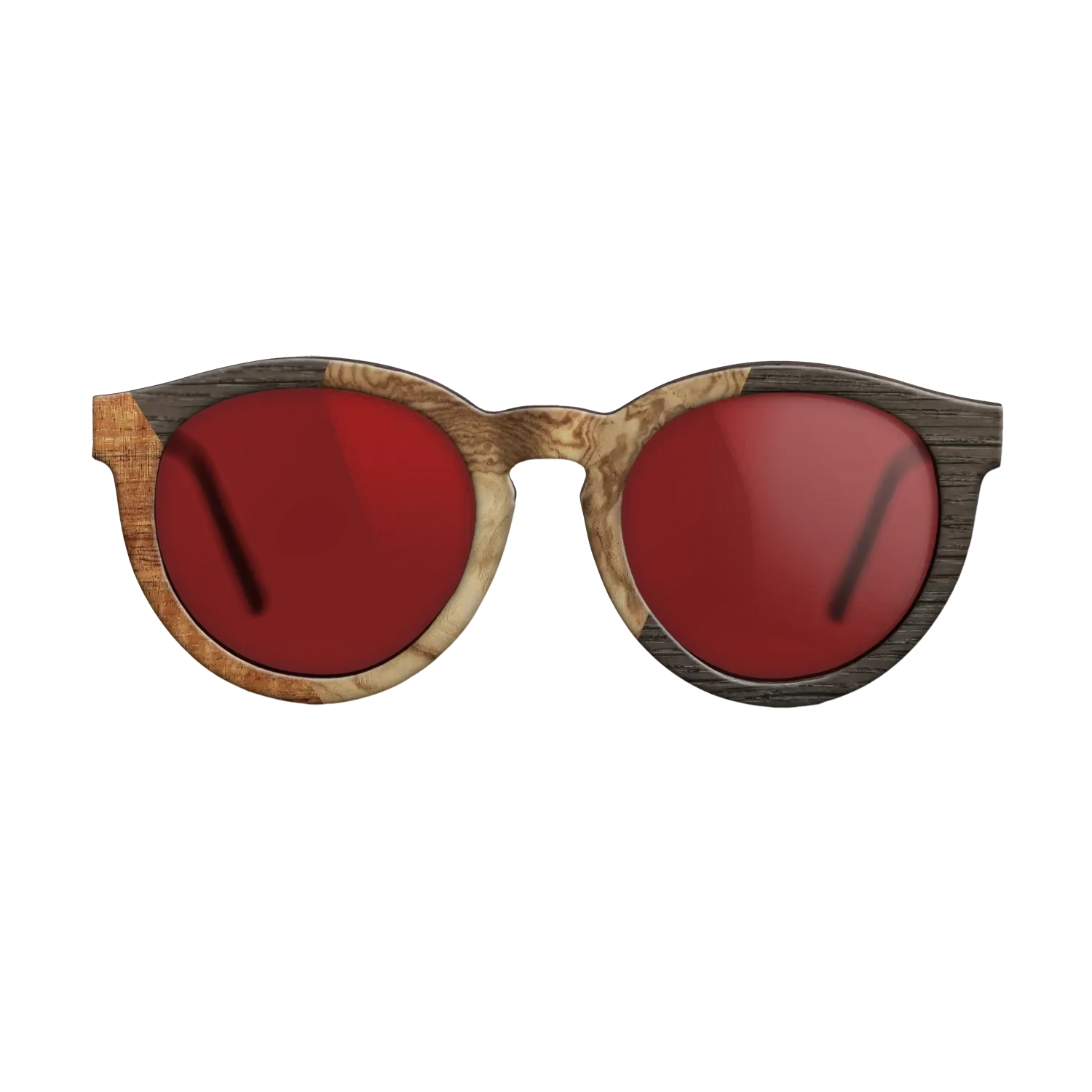Koa,Olive Burl,Fumed Oak: Bauhaus - The Rebel - Round - 1598 - SIRIS wood optic