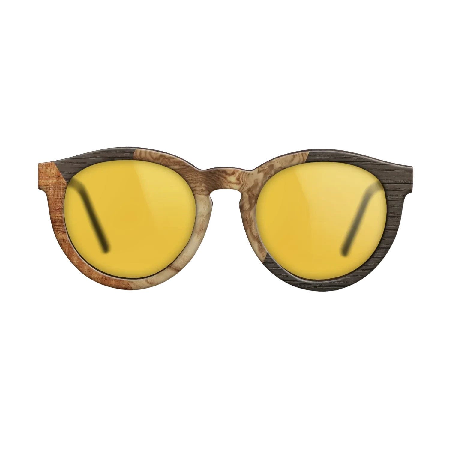 Koa,Olive Burl,Fumed Oak: Bauhaus - The Rebel - Round - 1598 - SIRIS wood optic