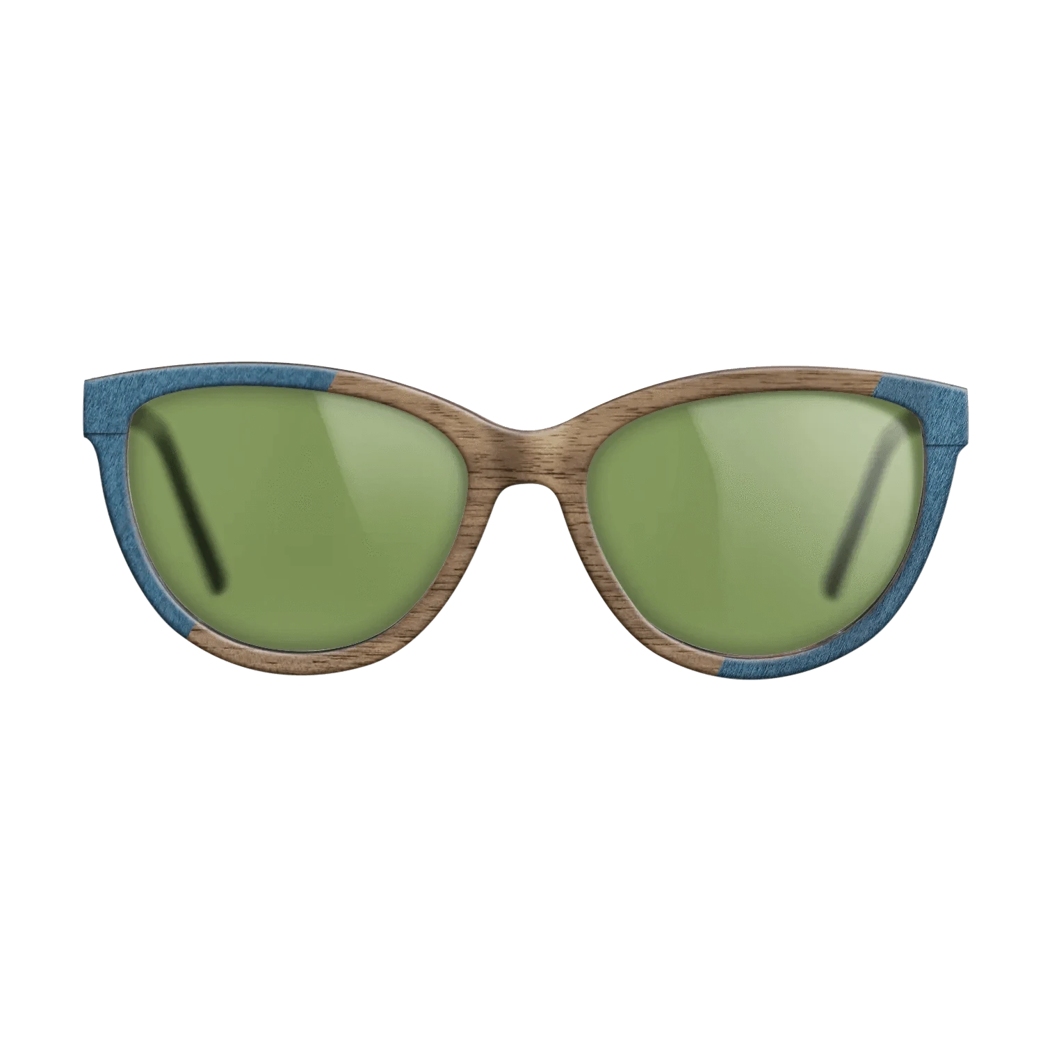 Poplar Dyed: Blue Denim,Walnut: Straight Grain,Fumed Oak: Angle Cut - The Maiden - Cat - 821 - SIRIS wood optic