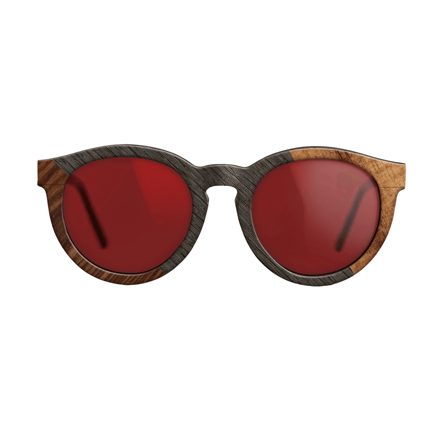 Kingwood,Fumed Oak,Koa: Angle Cut - The Rebel - Round - 679 - SIRIS wood optic