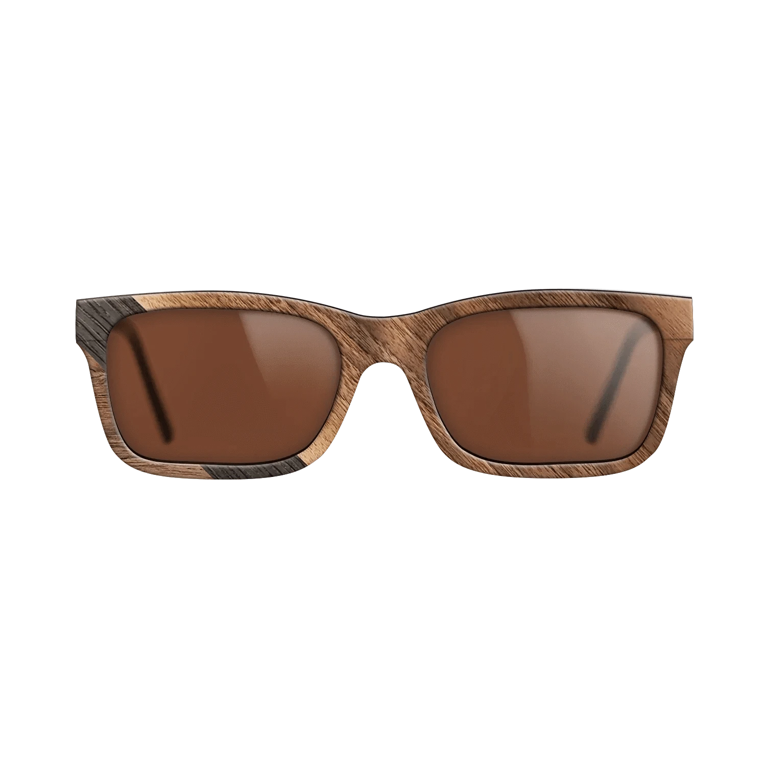 Walnut Claro Light,Fumed Oak: Angle Cut - The Sage - Rectangle - 2044 - SIRIS wood optic