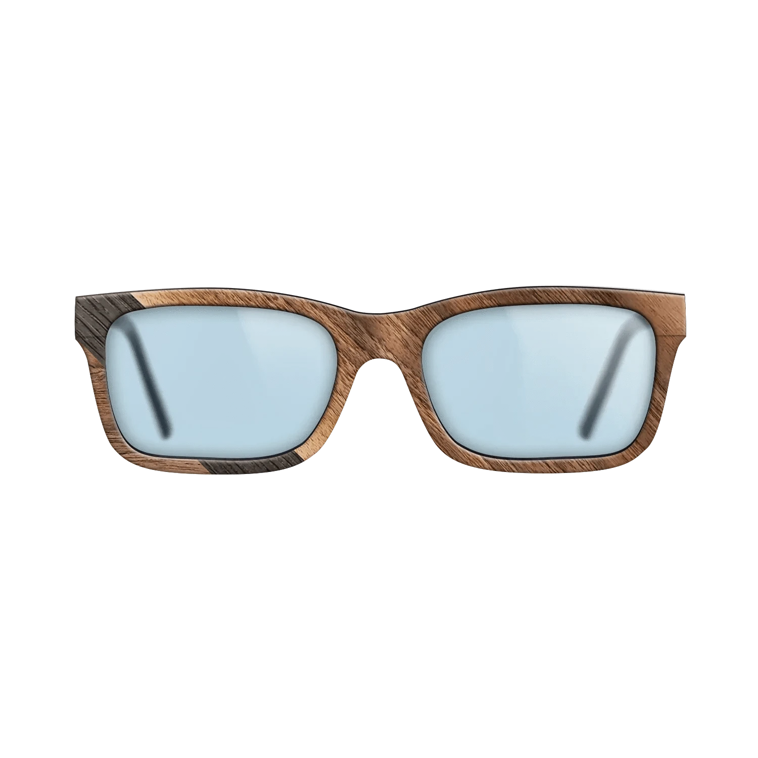 Walnut Claro Light,Fumed Oak: Angle Cut - The Sage - Rectangle - 2044 - SIRIS wood optic