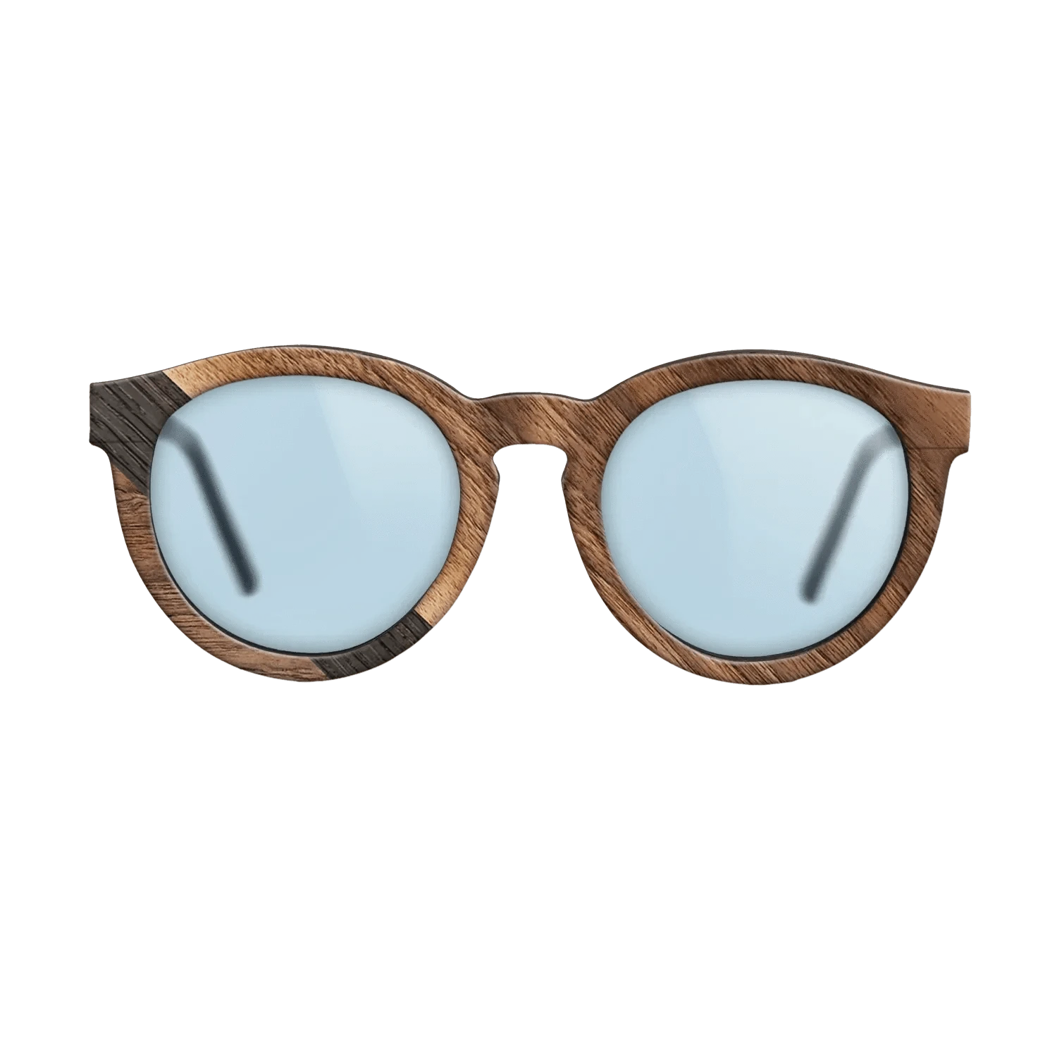 Walnut Claro Light,Fumed Oak: Angle Cut - The Rebel - Round - 2044 - SIRIS wood optic