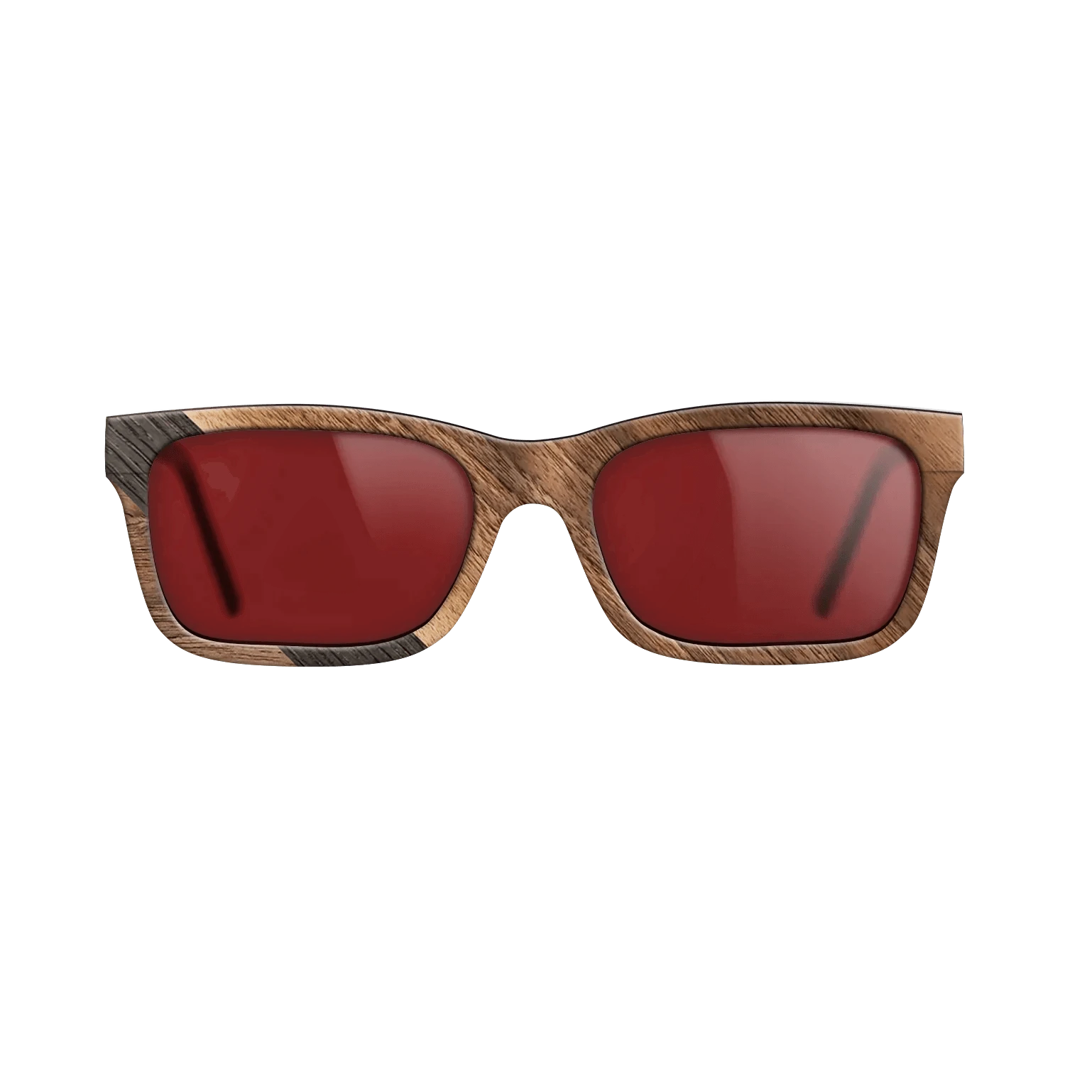 Walnut Claro Light,Fumed Oak: Angle Cut - The Sage - Rectangle - 2044 - SIRIS wood optic