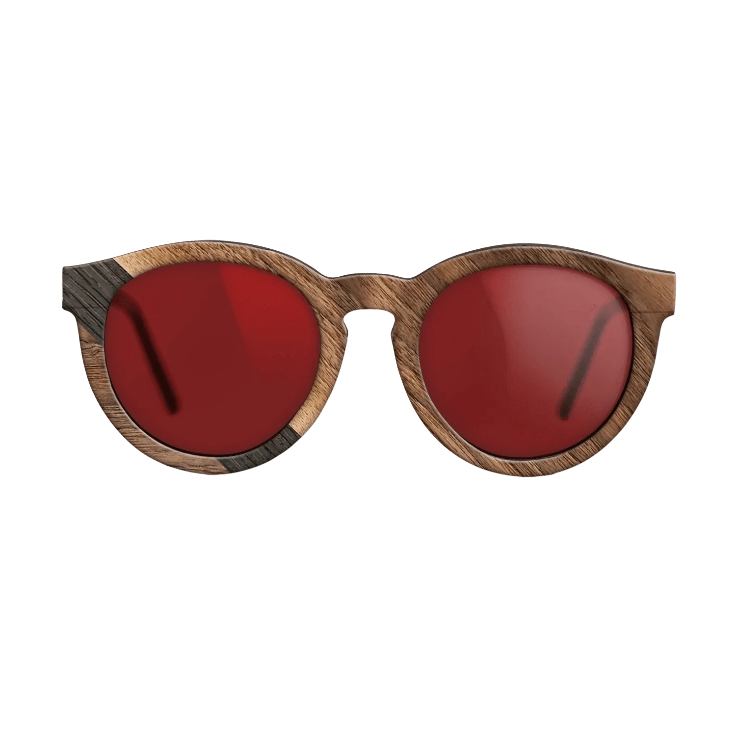 Walnut Claro Light,Fumed Oak: Angle Cut - The Rebel - Round - 2044 - SIRIS wood optic