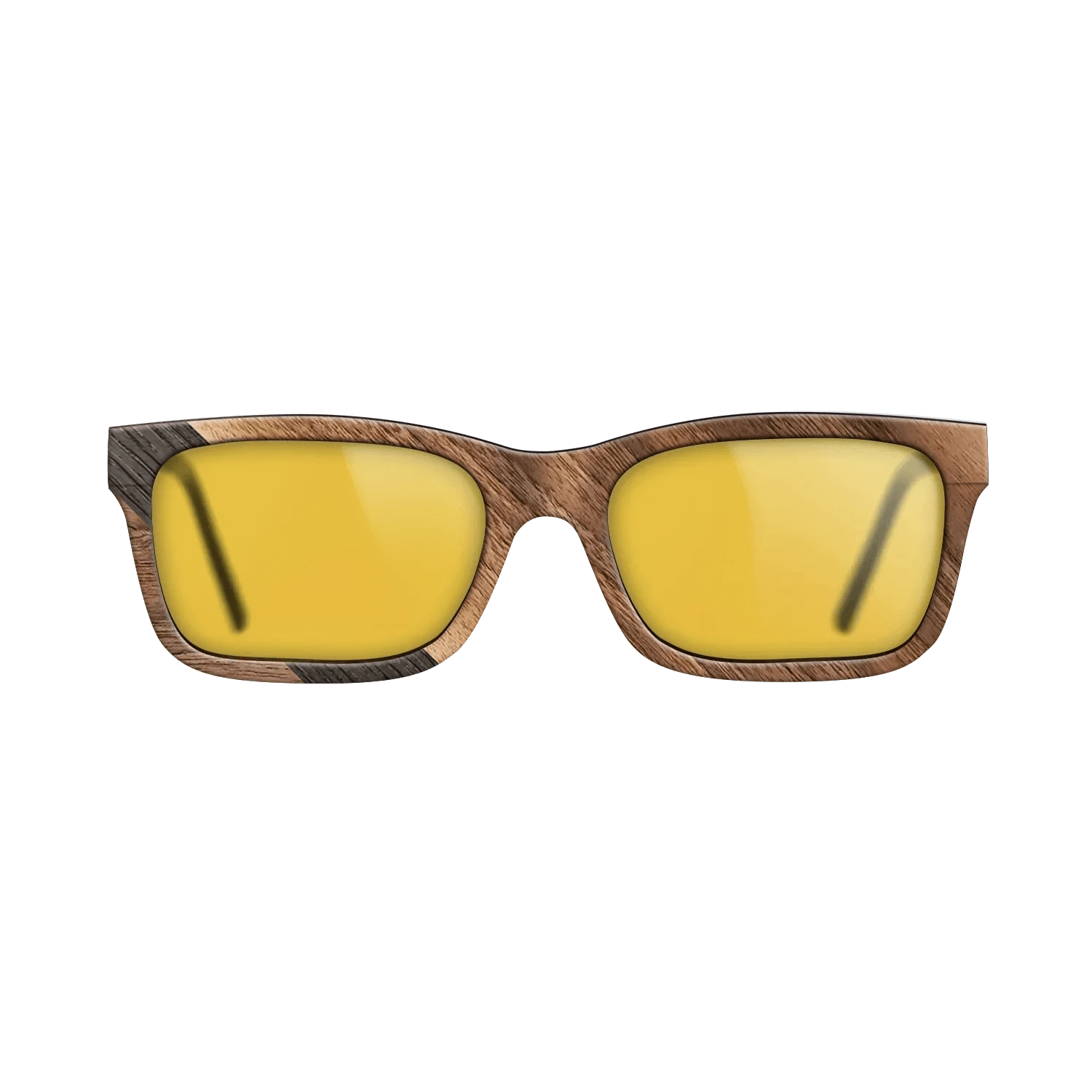 Walnut Claro Light,Fumed Oak: Angle Cut - The Sage - Rectangle - 2044 - SIRIS wood optic