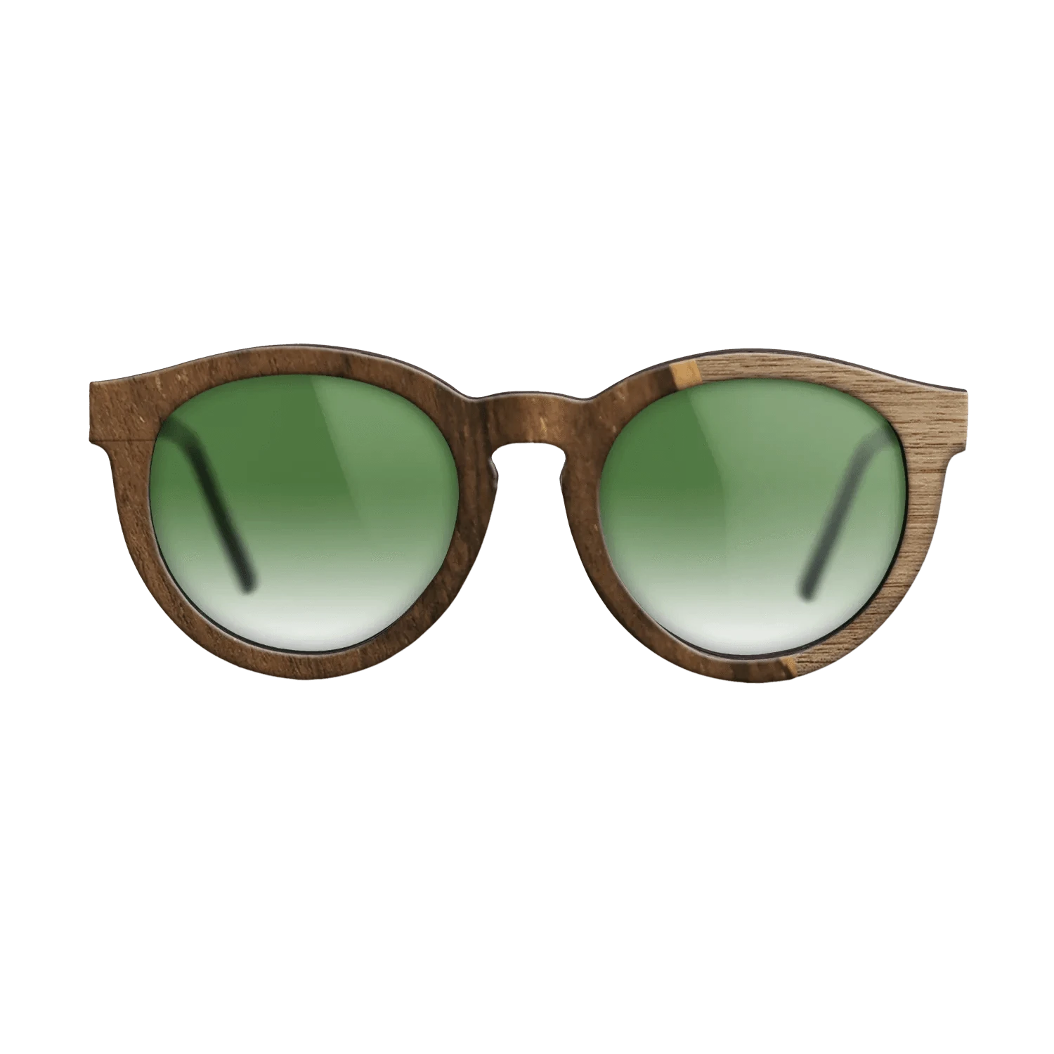 Walnut: Straight Grain,Ziricote Dark Quartered: Angle Cut - The Rebel - Round - 1861 - SIRIS wood optic