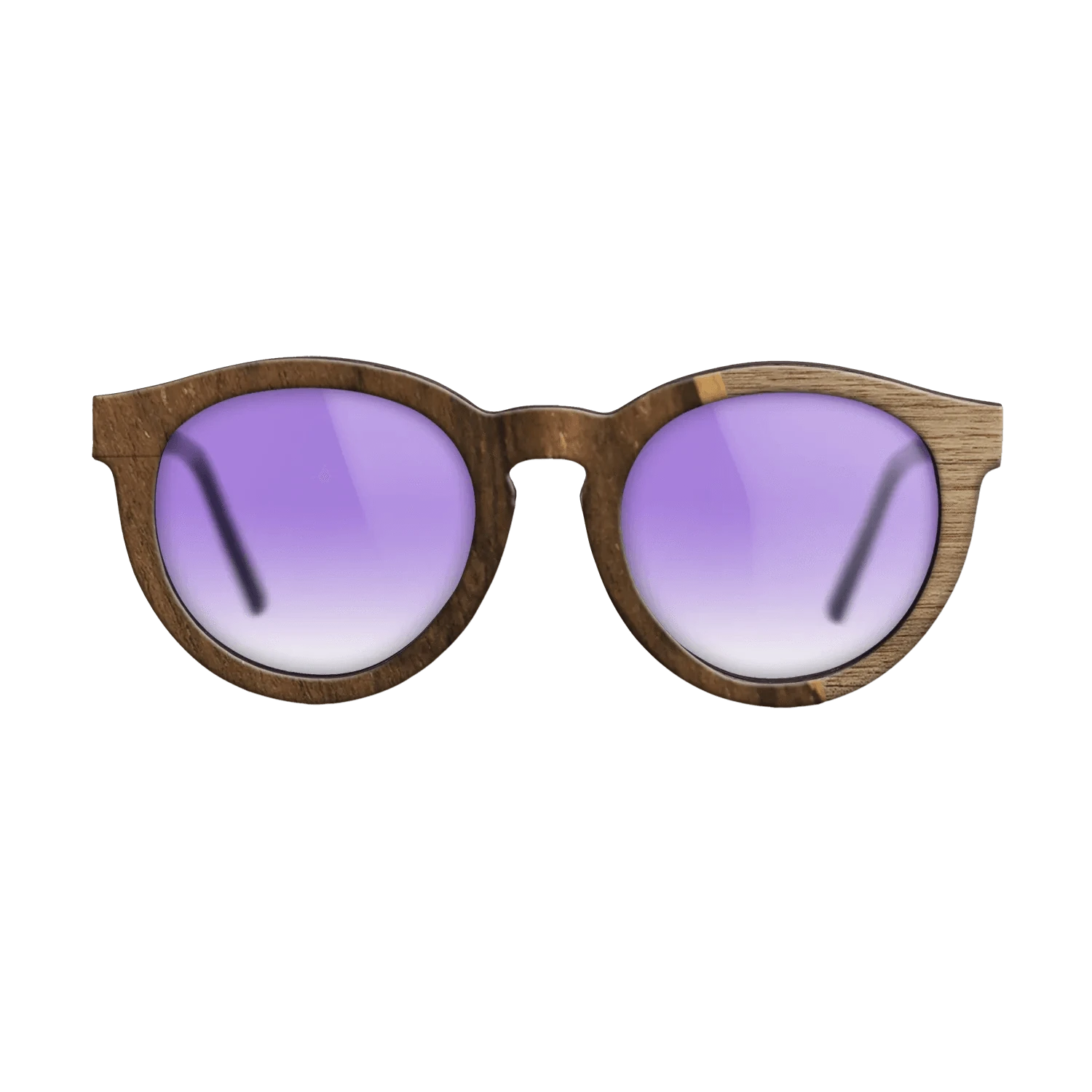 Walnut: Straight Grain,Ziricote Dark Quartered: Angle Cut - The Rebel - Round - 1861 - SIRIS wood optic