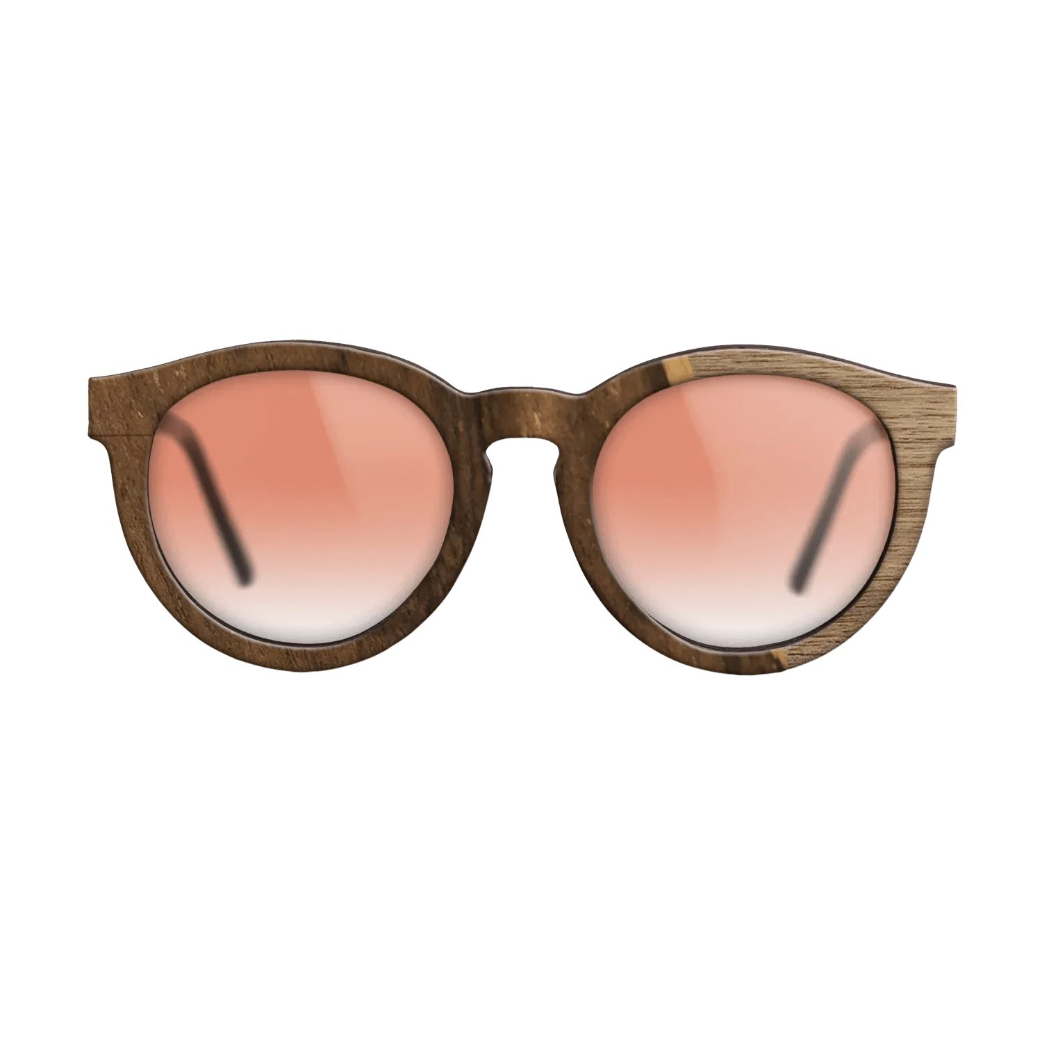 Walnut: Straight Grain,Ziricote Dark Quartered: Angle Cut - The Rebel - Round - 1861 - SIRIS wood optic