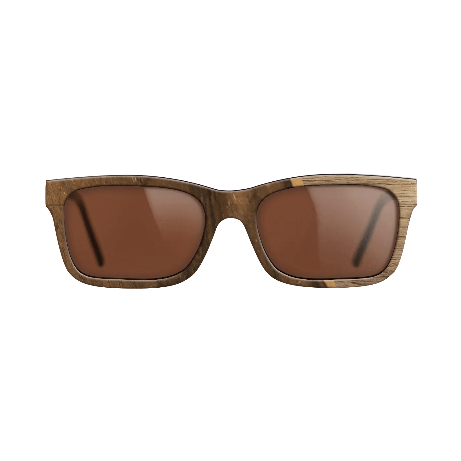 Walnut: Straight Grain,Ziricote Dark Quartered: Angle Cut - The Sage - Rectangle - 1861 - SIRIS wood optic