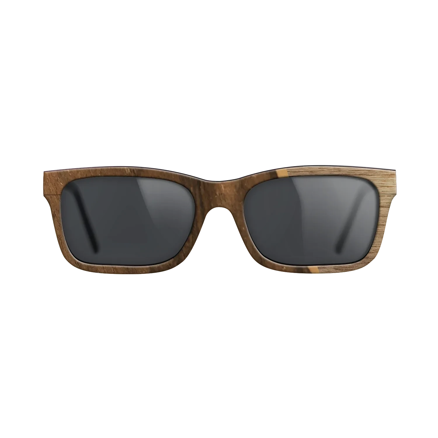 Walnut: Straight Grain,Ziricote Dark Quartered: Angle Cut - The Sage - Rectangle - 1861 - SIRIS wood optic