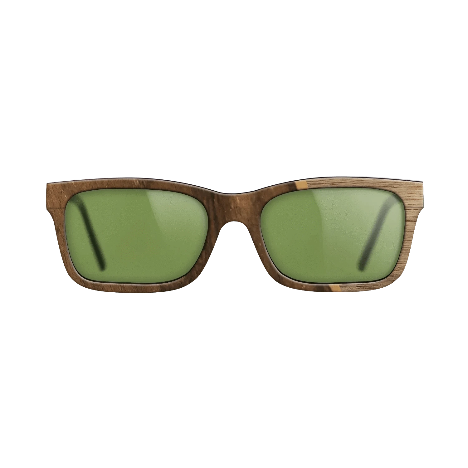 Walnut: Straight Grain,Ziricote Dark Quartered: Angle Cut - The Sage - Rectangle - 1861 - SIRIS wood optic