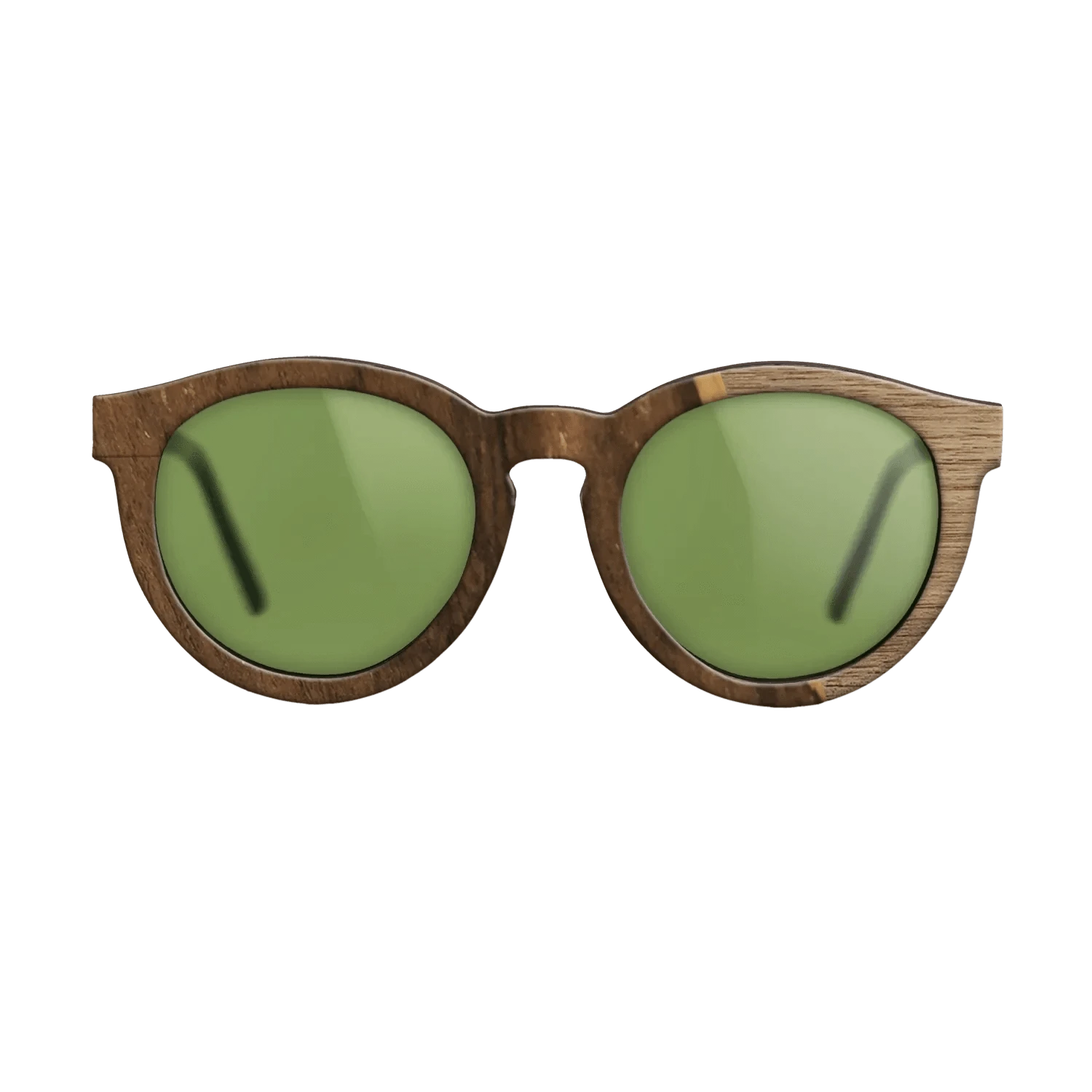 Walnut: Straight Grain,Ziricote Dark Quartered: Angle Cut - The Rebel - Round - 1861 - SIRIS wood optic