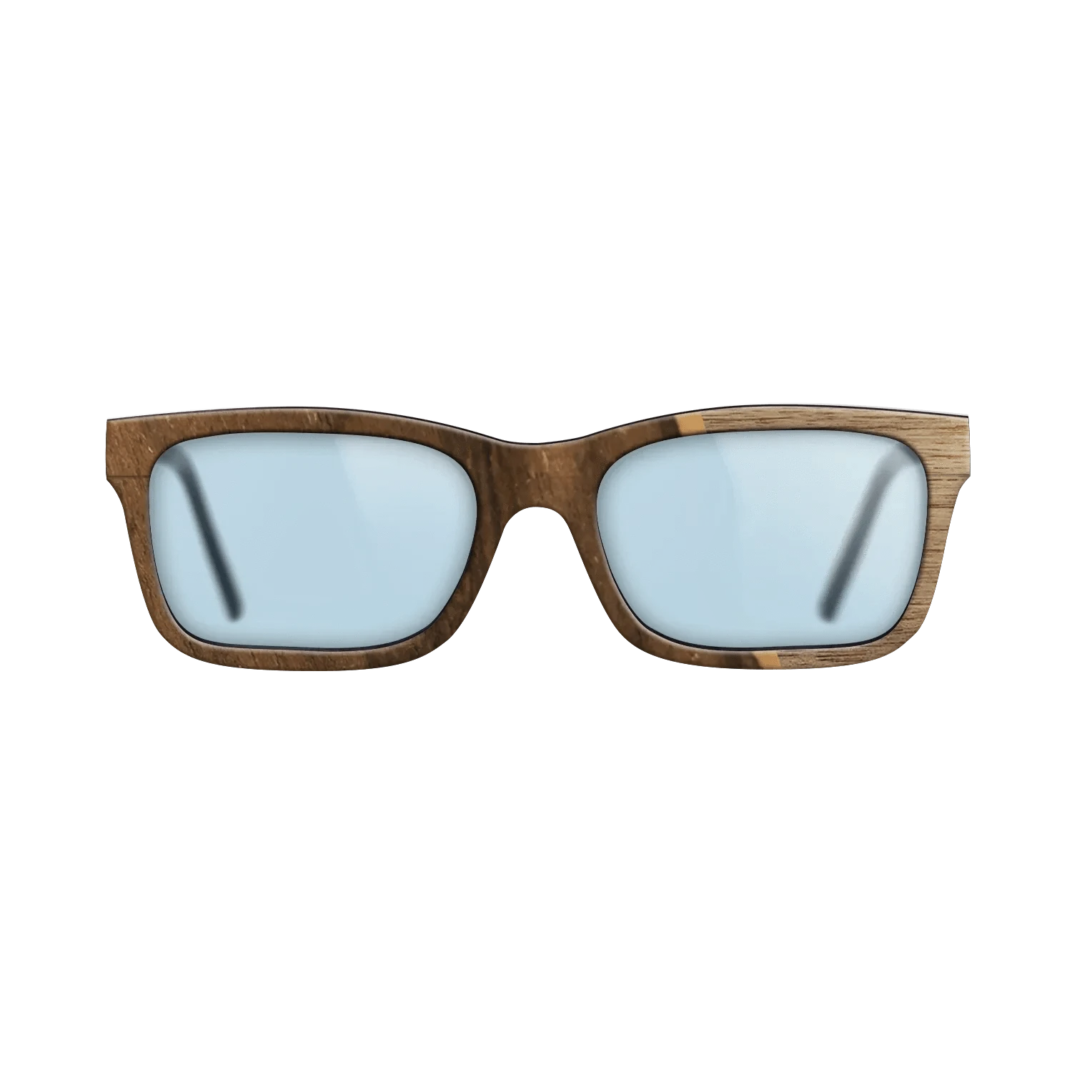 Walnut: Straight Grain,Ziricote Dark Quartered: Angle Cut - The Sage - Rectangle - 1861 - SIRIS wood optic