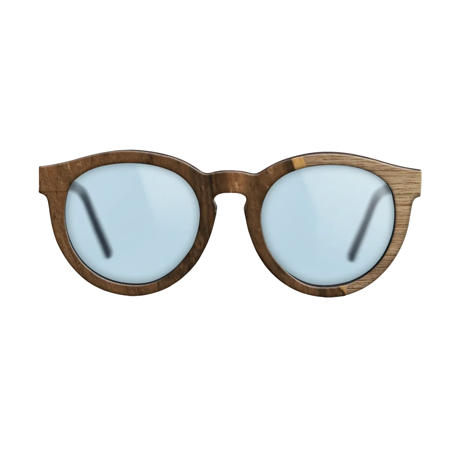 Walnut: Straight Grain,Ziricote Dark Quartered: Angle Cut - The Rebel - Round - 1861 - SIRIS wood optic