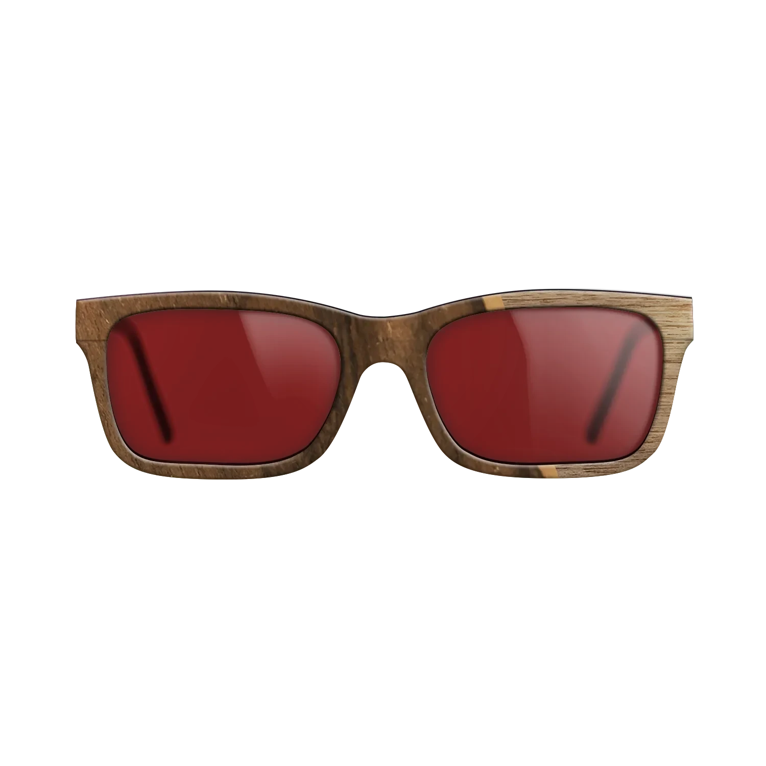 Walnut: Straight Grain,Ziricote Dark Quartered: Angle Cut - The Sage - Rectangle - 1861 - SIRIS wood optic